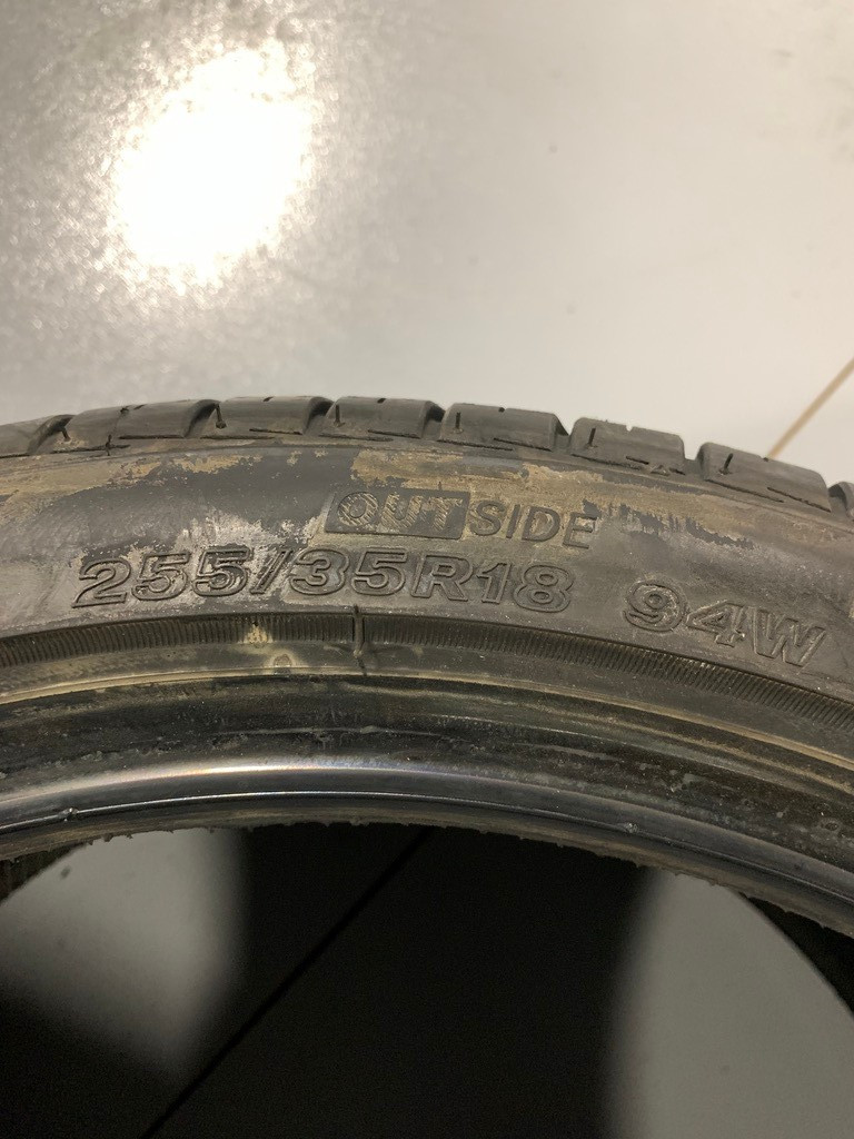 1 New 255 35 18 Bridgestone Potenza RE980AS Extra Load All Season Tire