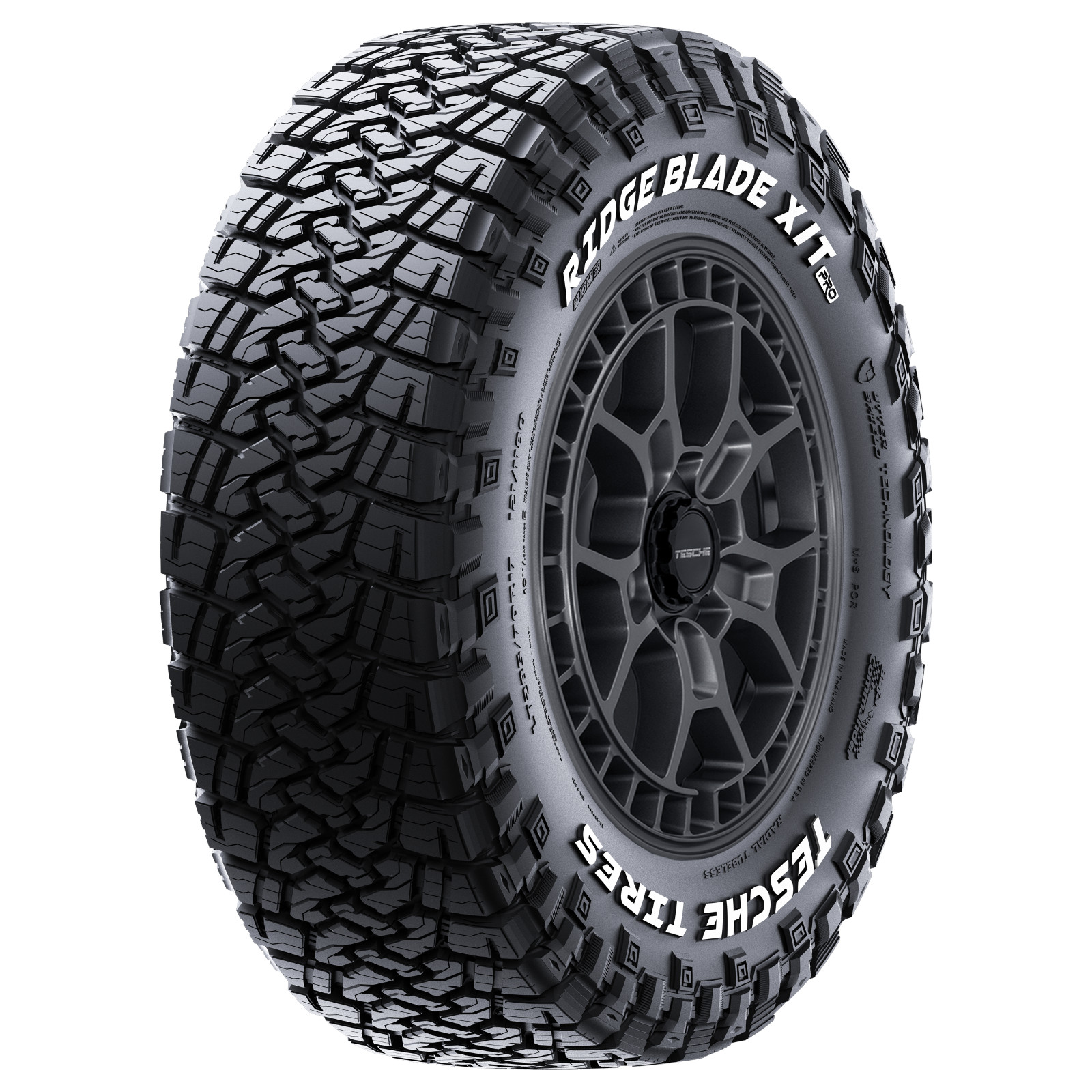 35X12.50R20LT TESCHE RIDGE BLADE X/T PRO 125Q 12PLY LOAD F RWL 80PSI M+S