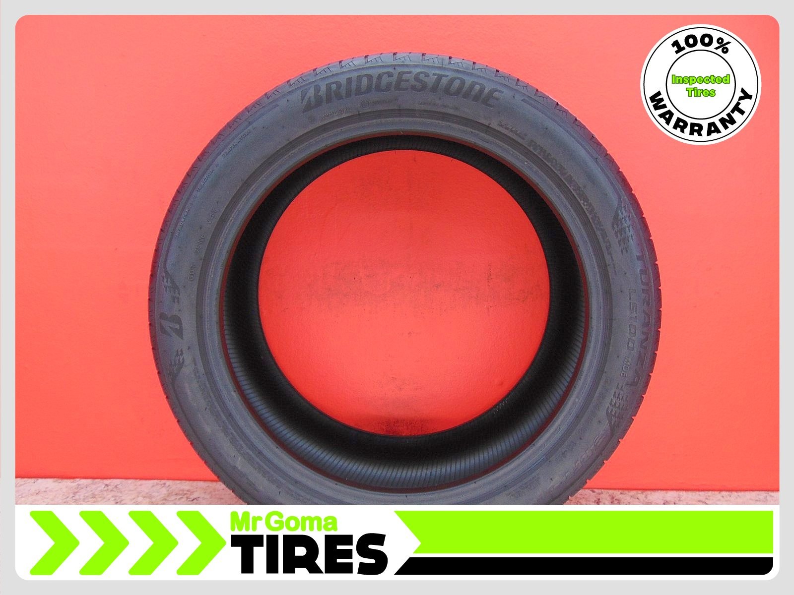 1 BRIDGESTONE TURANZA LS100 MOE RFT XL 255/45R19 USED TIRE 7.3/32 TREAD RUN FLAT