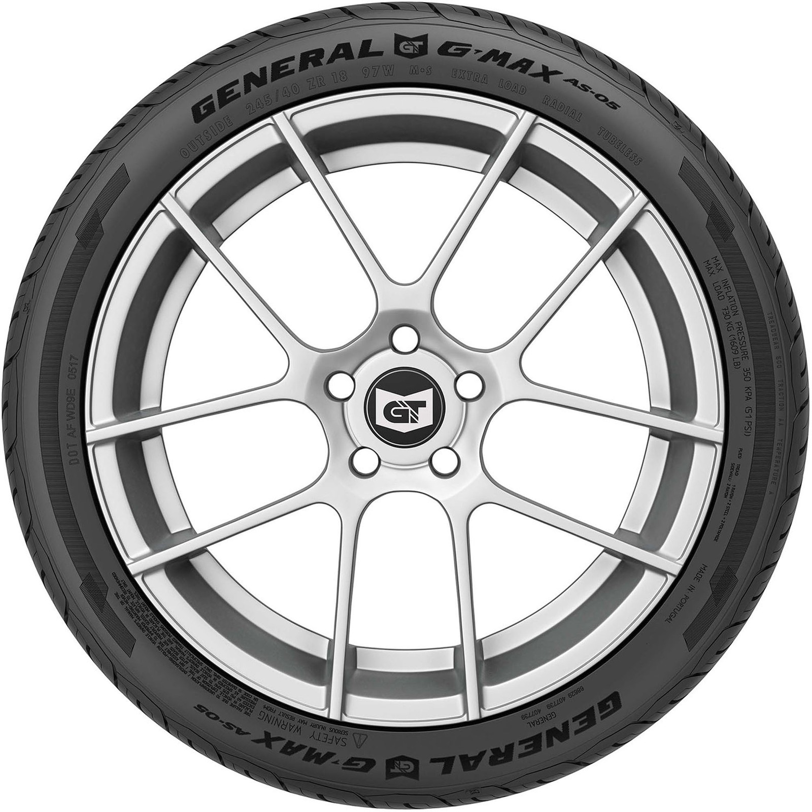 4 New General G-max As-05 – 255/35zr20 Tires 2553520 255 35 20