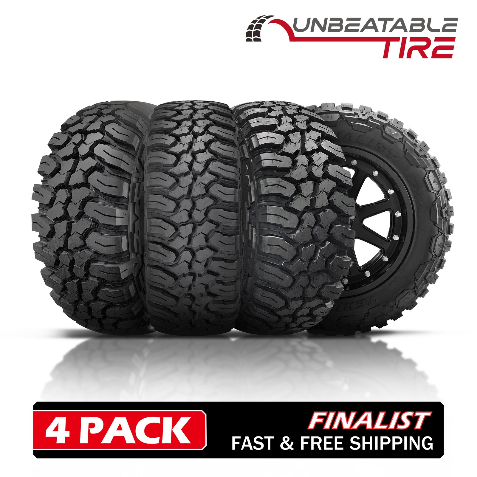 Set of 4 Finalist Terreno M/T LT285/70R17 121/118Q 10Ply Mud Terrain Truck Tires