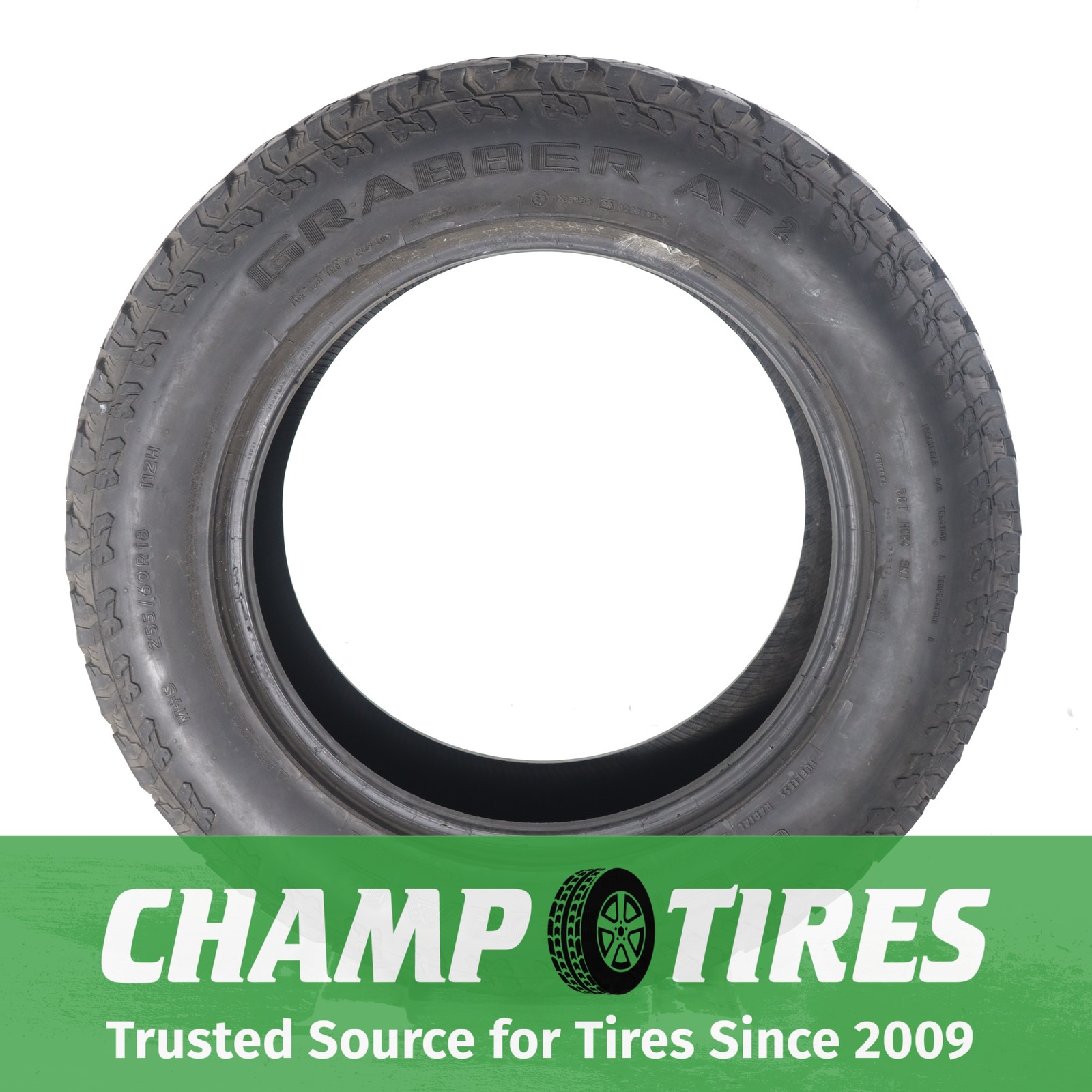General Tire Grabber AT 2 255 60 18 112 H 7/32nds
