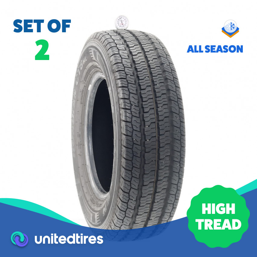 Set of (2) Used LT 225/75R16 Nexen Roadian CT8 HL 115/112R – 13/32