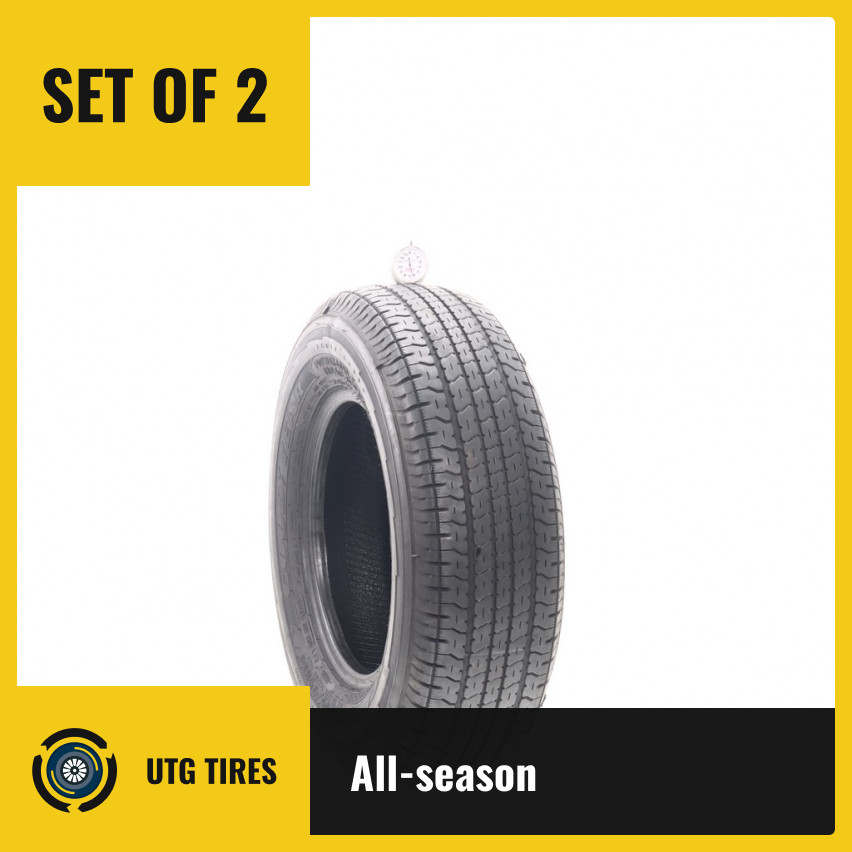 Set of (2) Used ST 205/75R14 Goodyear Endurance 105/101N – 6.5/32