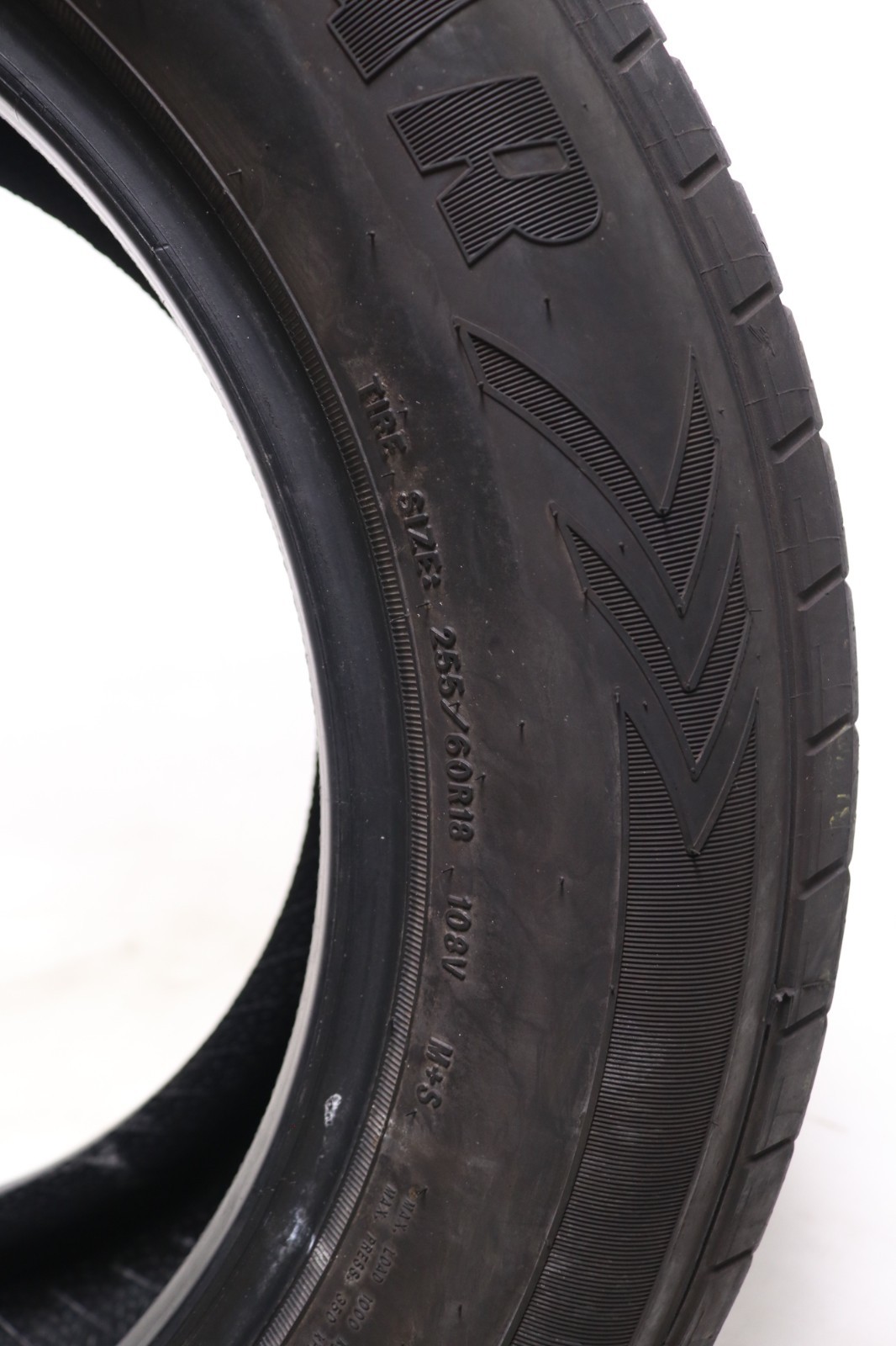 Set of 4 Used 255/60R18 Goodyear Eagle Enforcer – 108V – 9.5-10.5/32