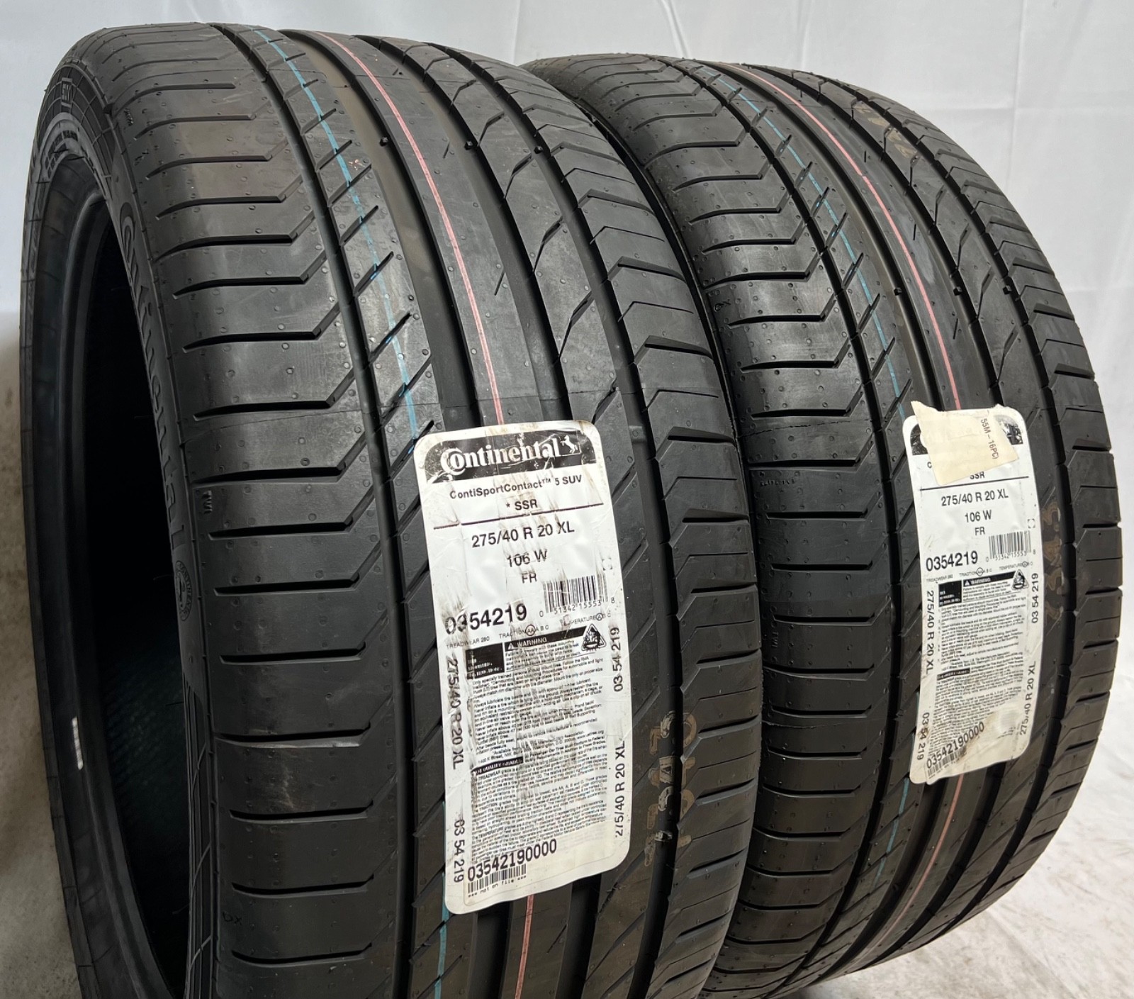 2 – NEW 275/40R20 XL (106W) Continental ContiSportContact 5 SUV SSR (*) – 7145
