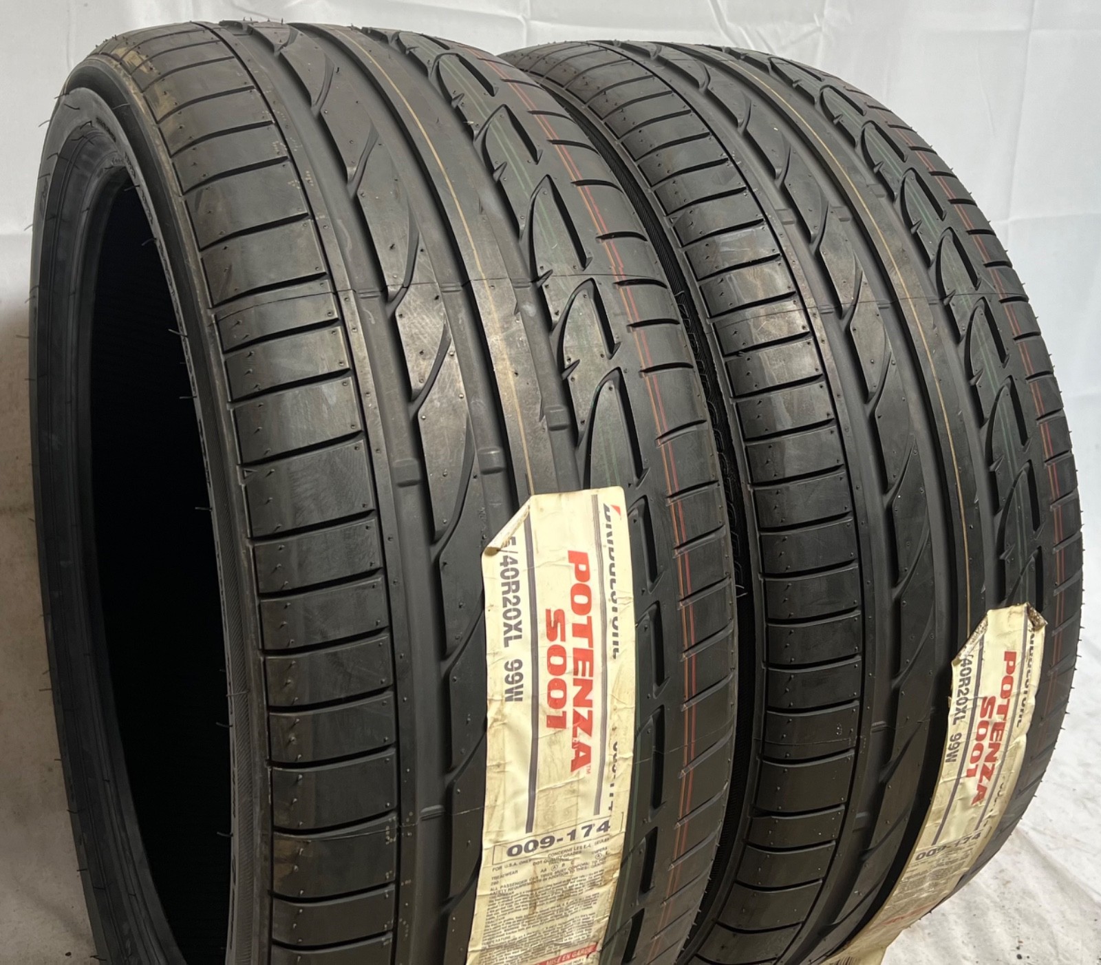 2 – NEW 245/40R20 XL (99W) Bridgestone Potenza S001 (*) BMW OEM – 6170