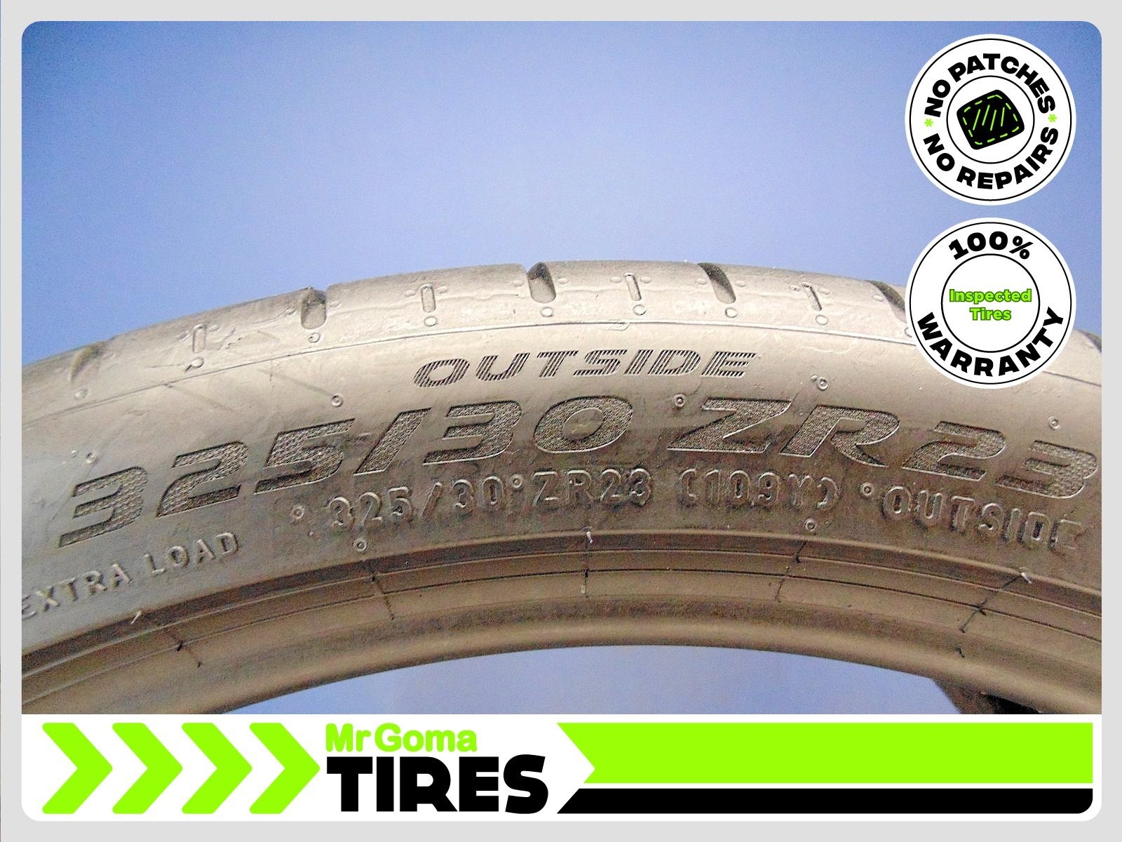 1 PIRELLI P ZERO TM PZ5 L1 ELECT XL 325/30ZR23 USED TIRE 6.0/32 TREAD 109Y