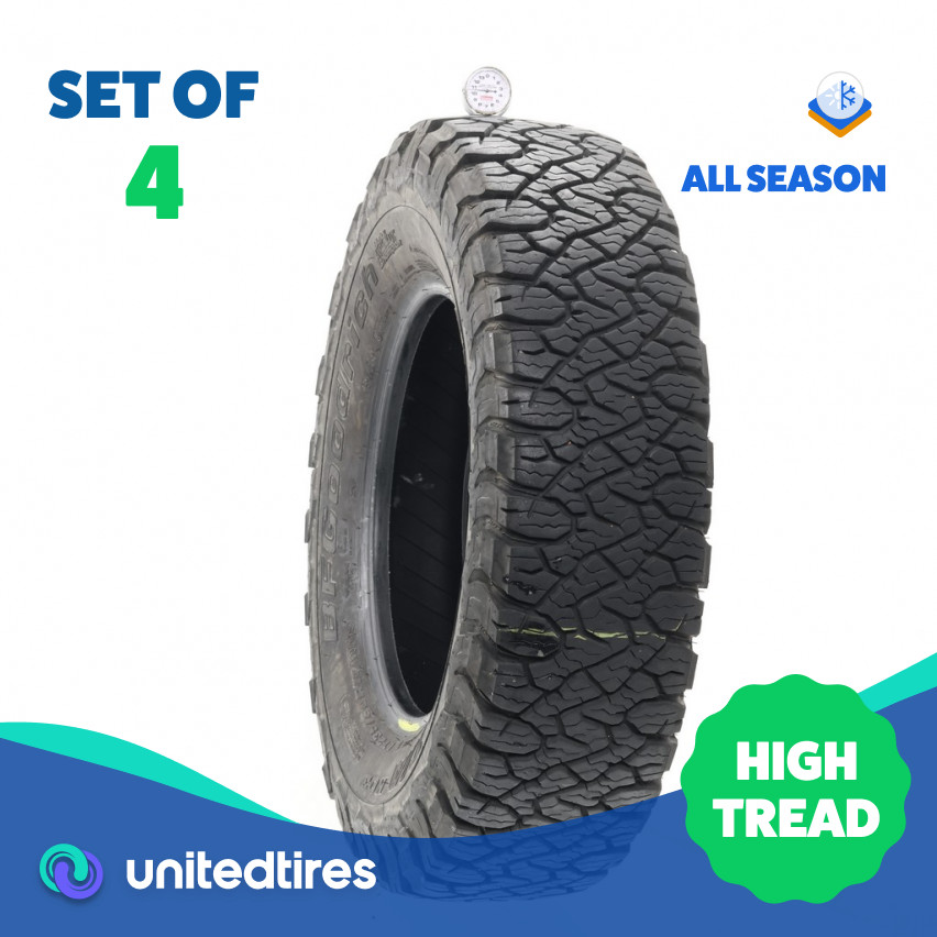 Set of (4) Used LT 235/80R17 BFGoodrich All-Terrain T/A KO3 – 10.5-12.5/32