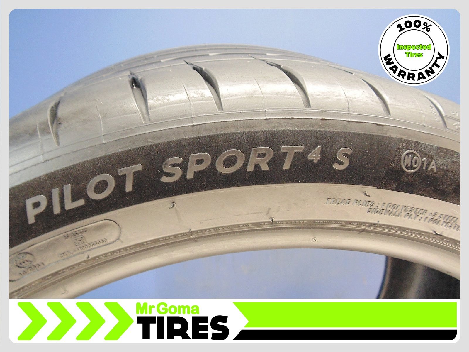 1 MICHELIN PILOT SPORT 4S MO1A 295/35ZR20 USED TIRE 7/32 TREAD MERCEDES 2953520