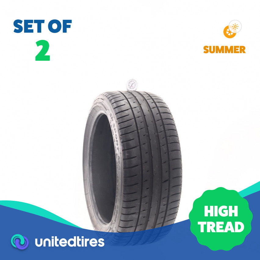 Set of (2) Used 245/40R18 Dunlop SP Sport Maxx GT 600A 97Y – 8/32