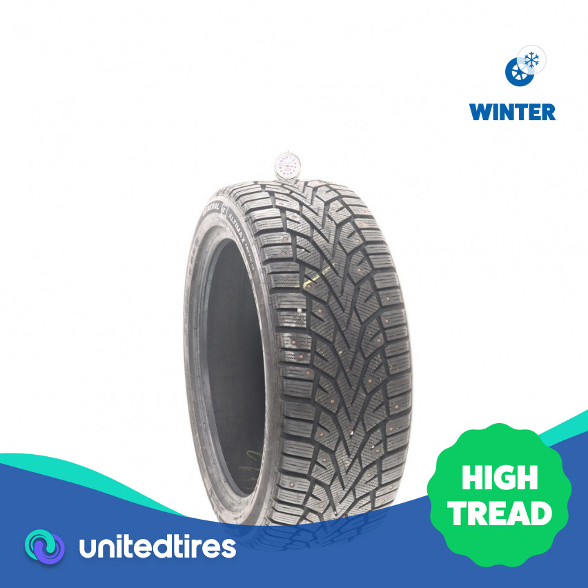 Used 235/45R18 General Altimax Arctic 12 Studded 98T – 10.5/32