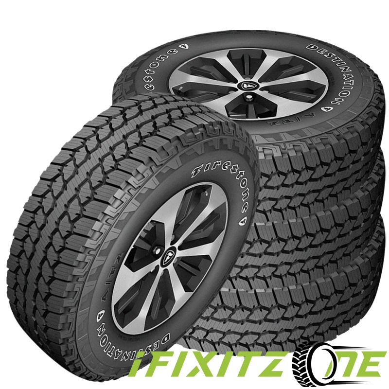 4 Firestone Destination AT/2 OWL 235/75R16 106S Tires, All Terrain, 55K MILE
