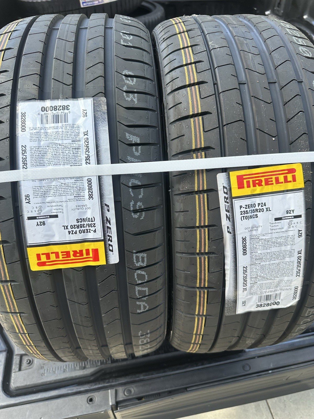 Pirelli PZero PZ4 235/35R20 XL 92Y New Pair Of 2 PNCS Foam (T0) Tesla 3 Tires