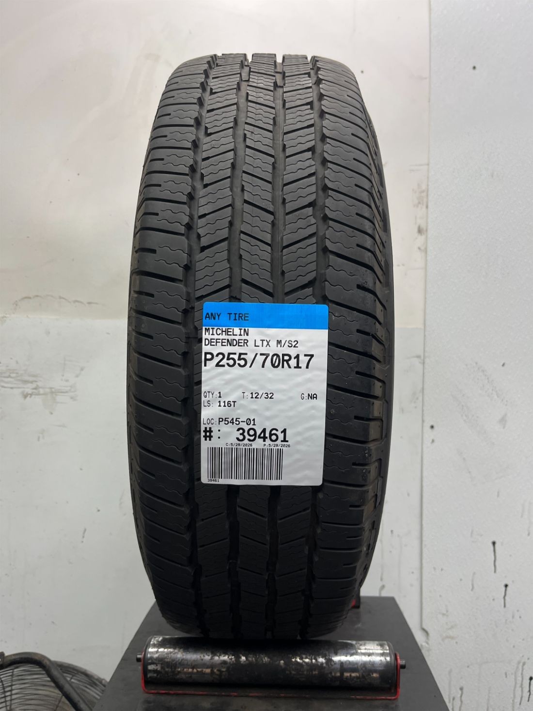 1 Used P255/70R17 Michelin Defender LTX M/S2 116 T – 12/32
