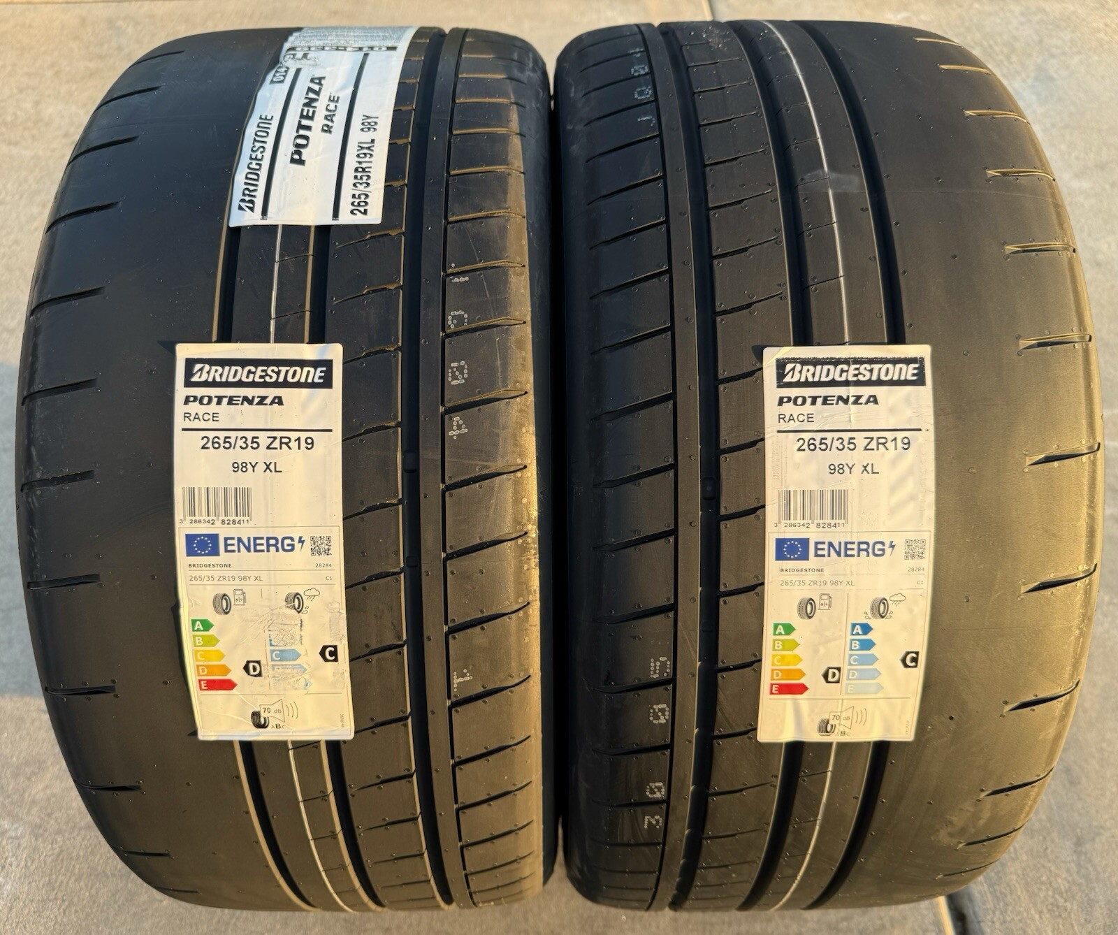 TWO BRAND NEW 265/35ZR19 Bridgestone Potenza Race Tires Like Michelin Cup 2!