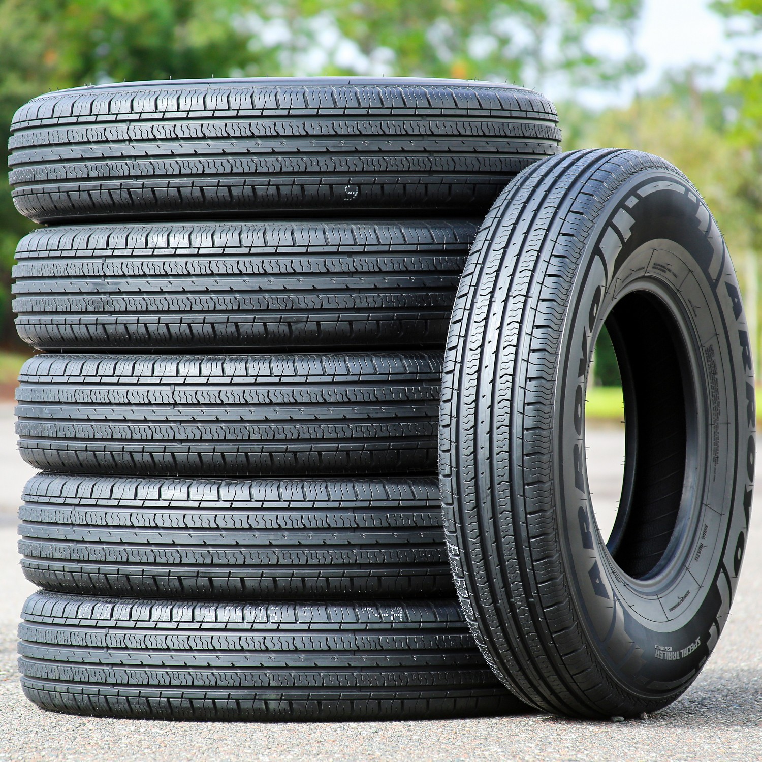 4 Tires Arroyo Special Trailer Semi-Steel ST 205/75R15 Load E 10 Ply Trailer