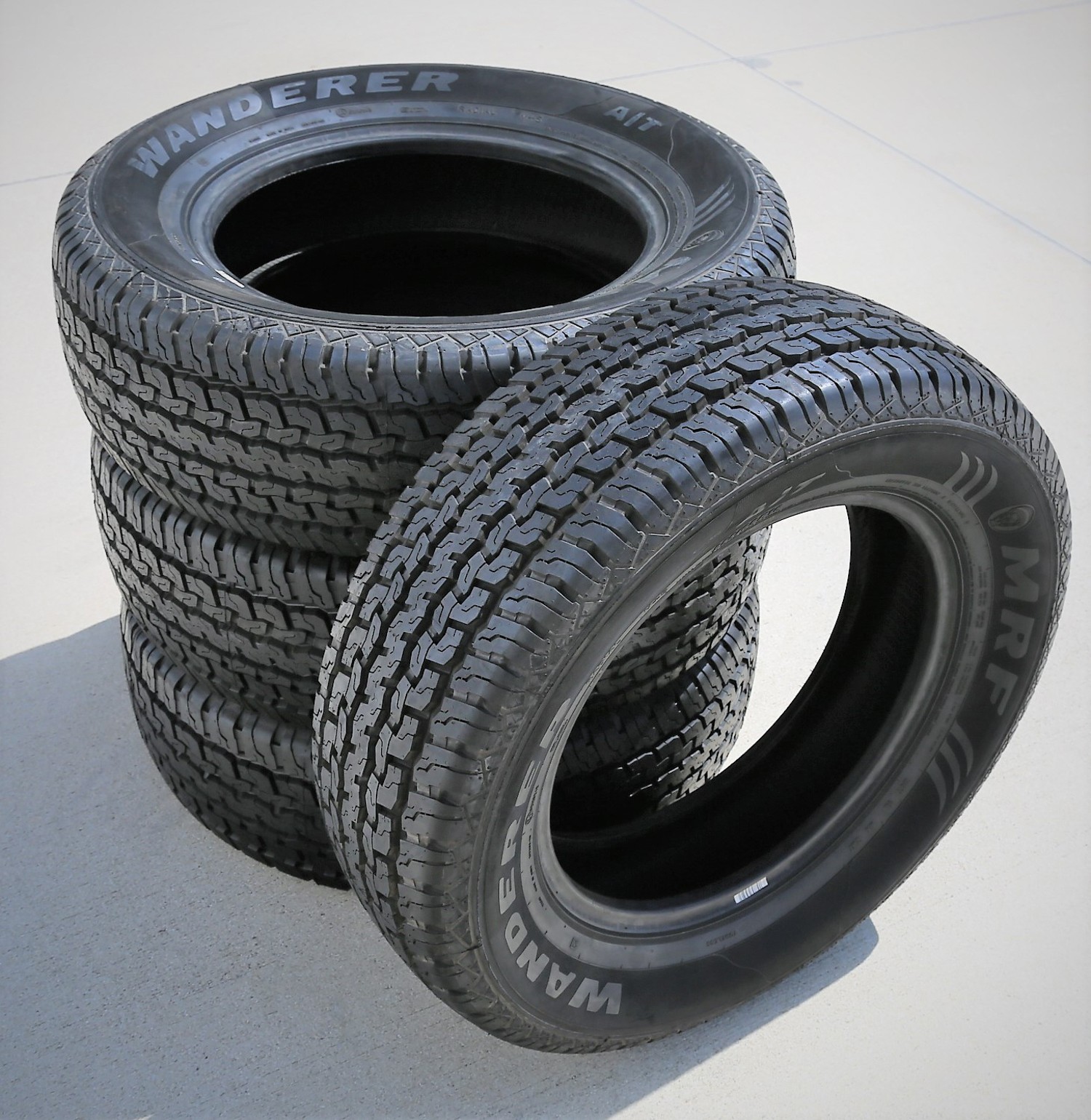 4 Tires MRF Wanderer A/T 255/65R18 111T (OWL) AT All Terrain