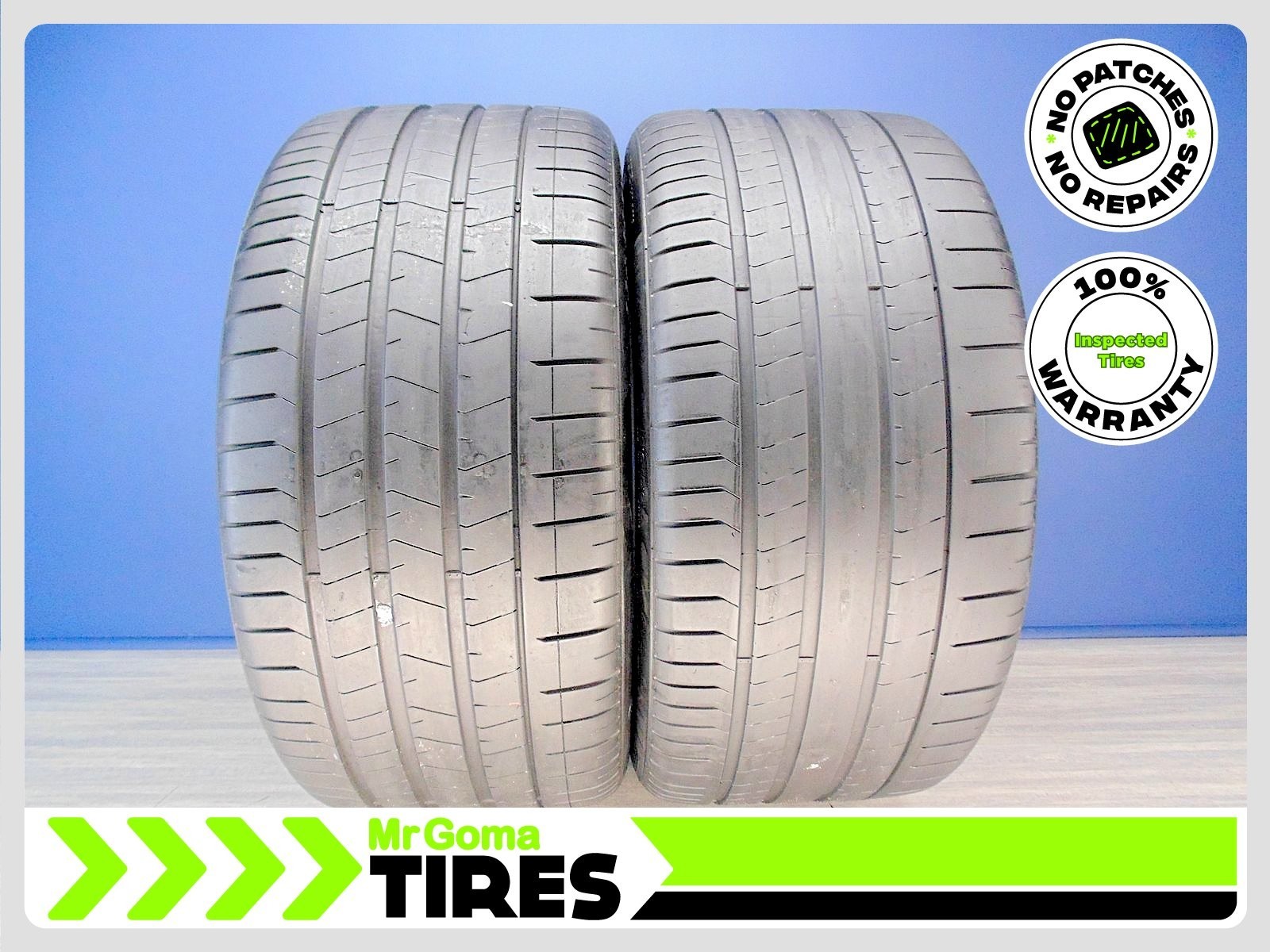2 PIRELLI P ZERO TM PZ4 L XL 325/35ZR22 USED TIRES 6.7/32 TREAD NO PATCH 3253522