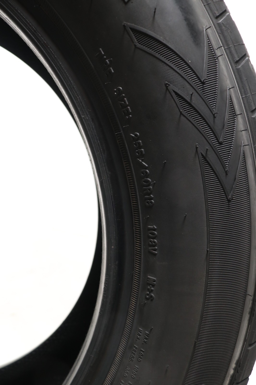 Set of 4 Used 255/60R18 Goodyear Eagle Enforcer – 108V – 9.5-10.5/32