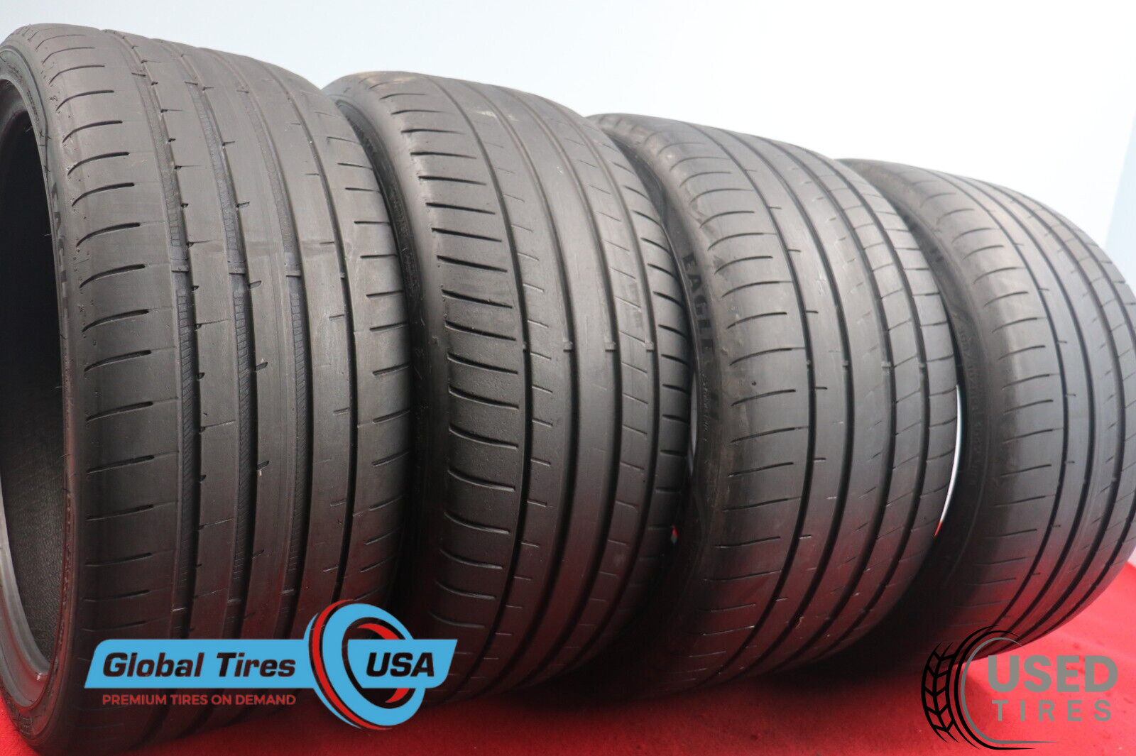 4 Used GoodYear Eagle F1 Asymmetric 3 NFO 305/30ZR21 104Y & 265/35ZR21 101Y