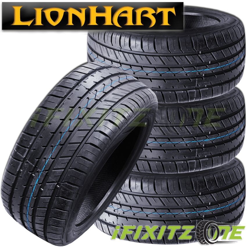 4 Lionhart LH-FIVE 255/55R19 111V Tires 40K Mileage, 320AA UTQG, Performance A/S