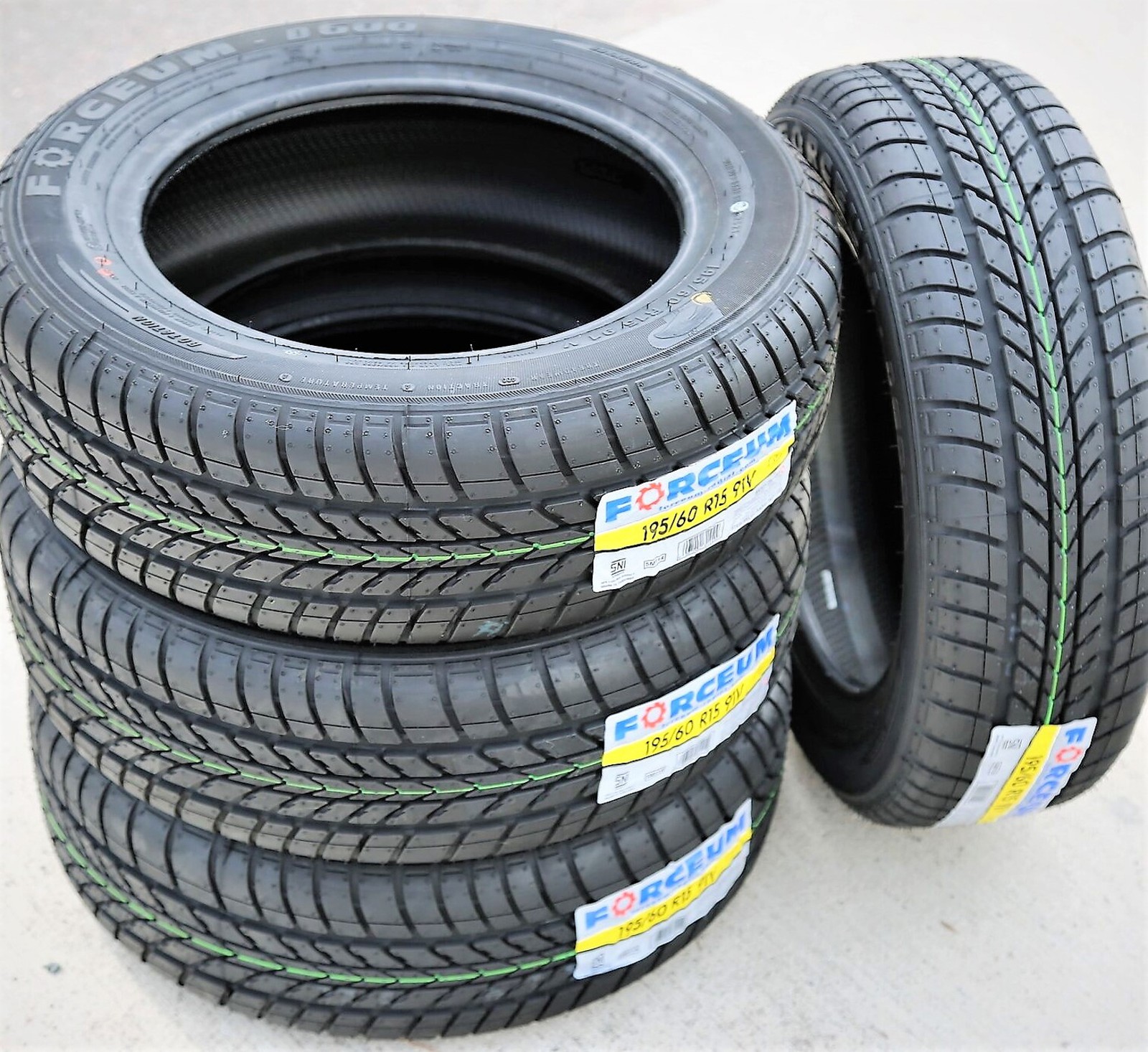 2 New Forceum D600 195/60R15 91V All Season Tire