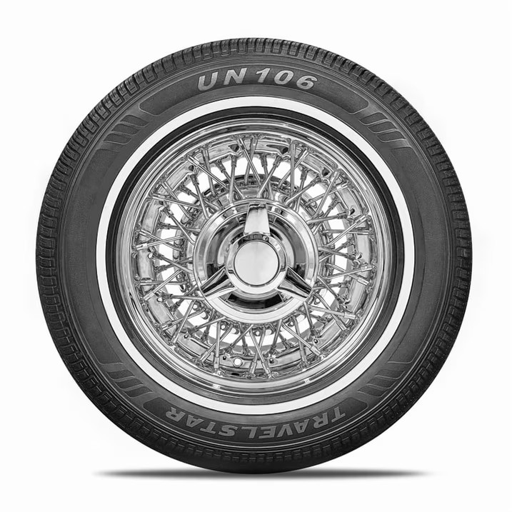 NEW Travelstar UN106 All Season Tire 155/80R13 79T, 14mm White Wall (Tire Only)