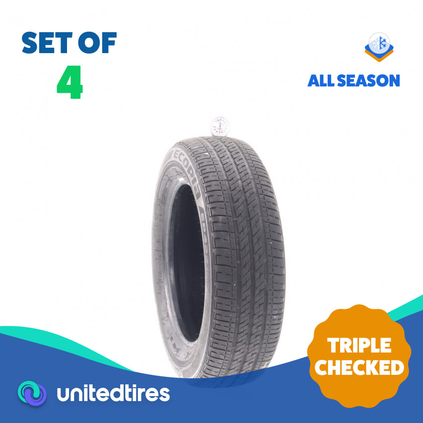 Set of (4) Used 175/65R15 Bridgestone Ecopia EP422 Plus 84H – 7-8.5/32 (11LM2)