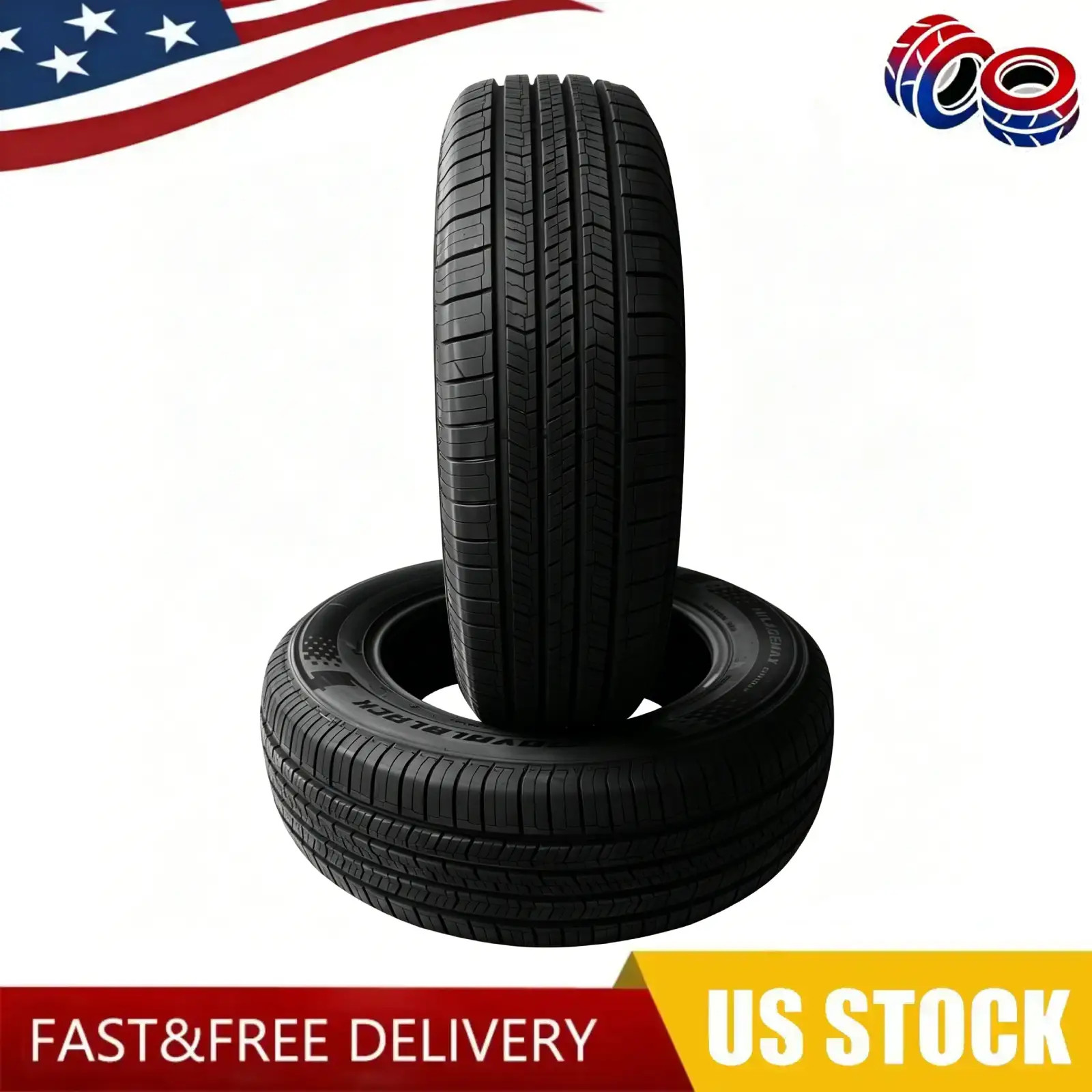 (Set of 2) Tires 265/75R16 116T MileageMax SUV/CUV H/T A/S All Season AS BSW