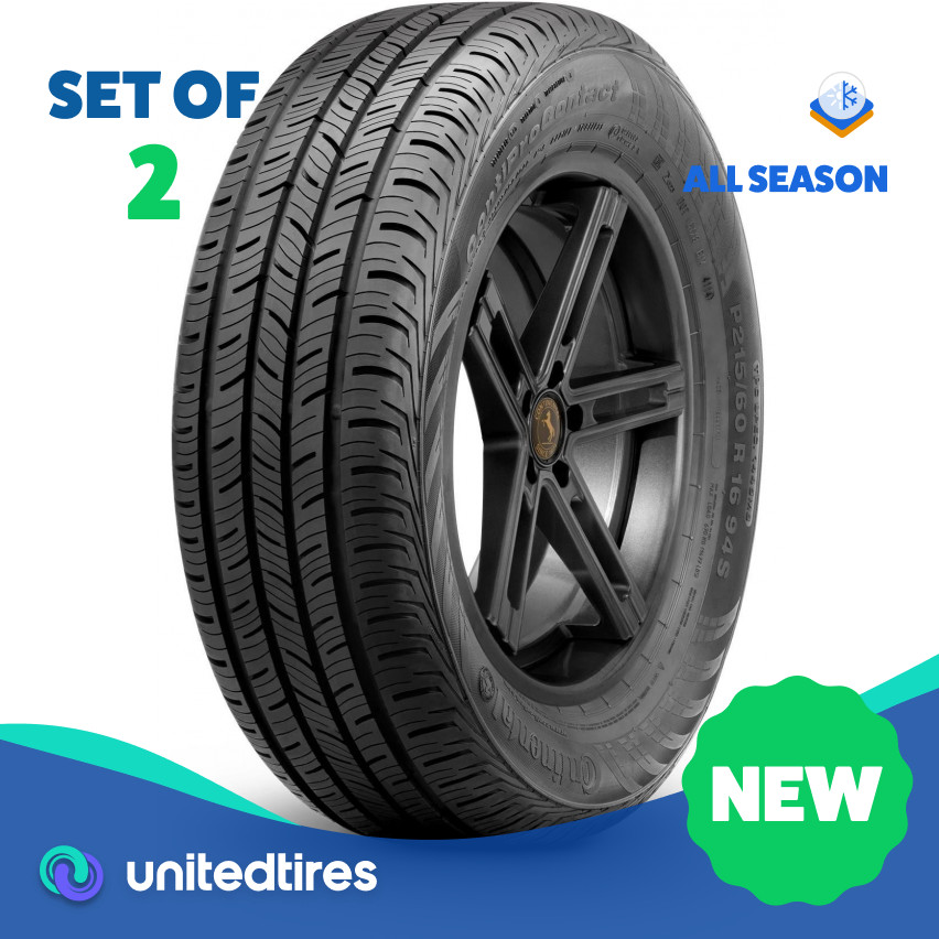 Set of (2) New 155/60R15 Continental ContiProContact 74T (12STI)