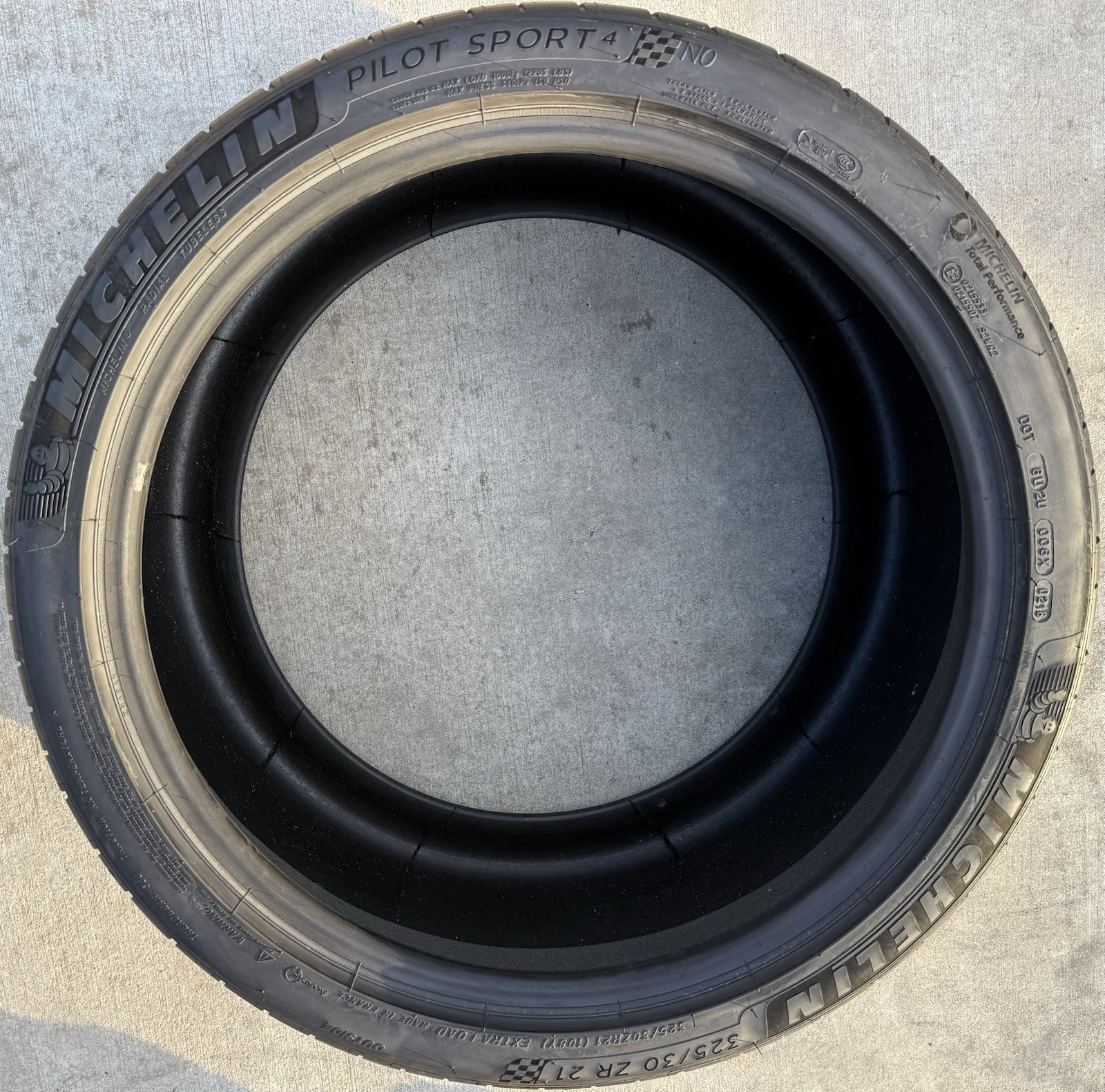 TWO BRAND NEW 325/30ZR21 (108Y) Michelin Pilot Sport 4 N0 Porsche Acoustic Tires