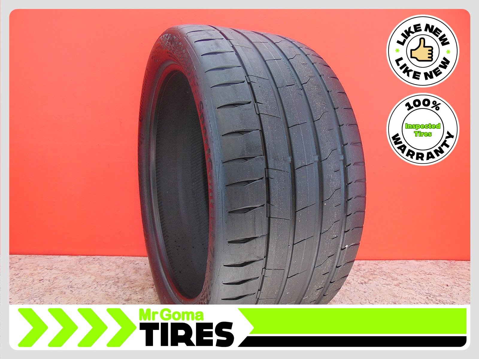 1 CONTINENTAL SPORTCONTACT 7 MO1 XL 295/35ZR21 USED TIRE 7.3/32 TREAD 2953521