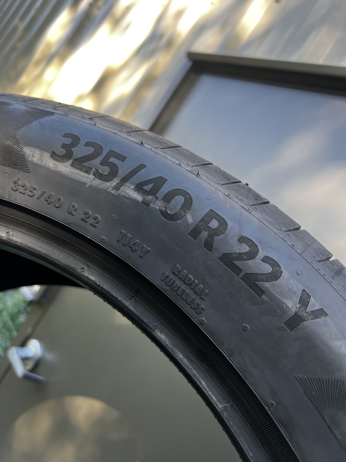 1 Tire Continental PremiumContact 6 MO 325/40R22 114Y DOT.2523 7.5/32 NO Patch