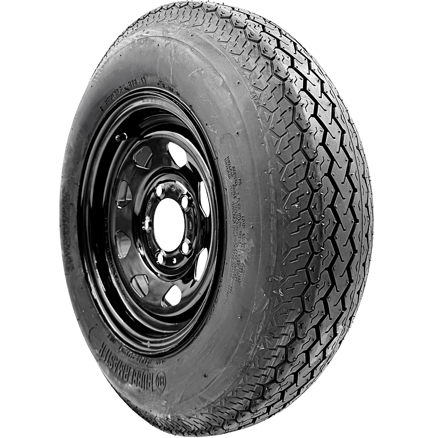 Assembly RubberMaster H187 ST 205/75D14 C 6 Ply Trailer 14×6 5×114.3 Spoke