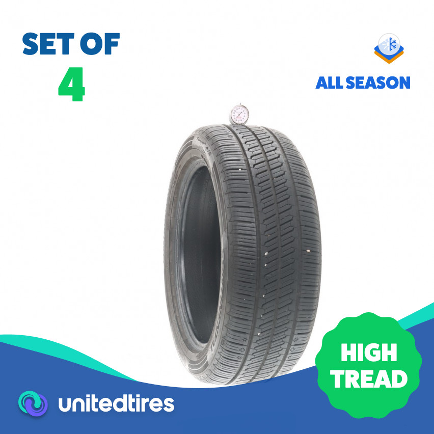 Set of (4) Used 215/50R17 Continental ControlContact Tour M A/S EV – 8.5-9.5/32