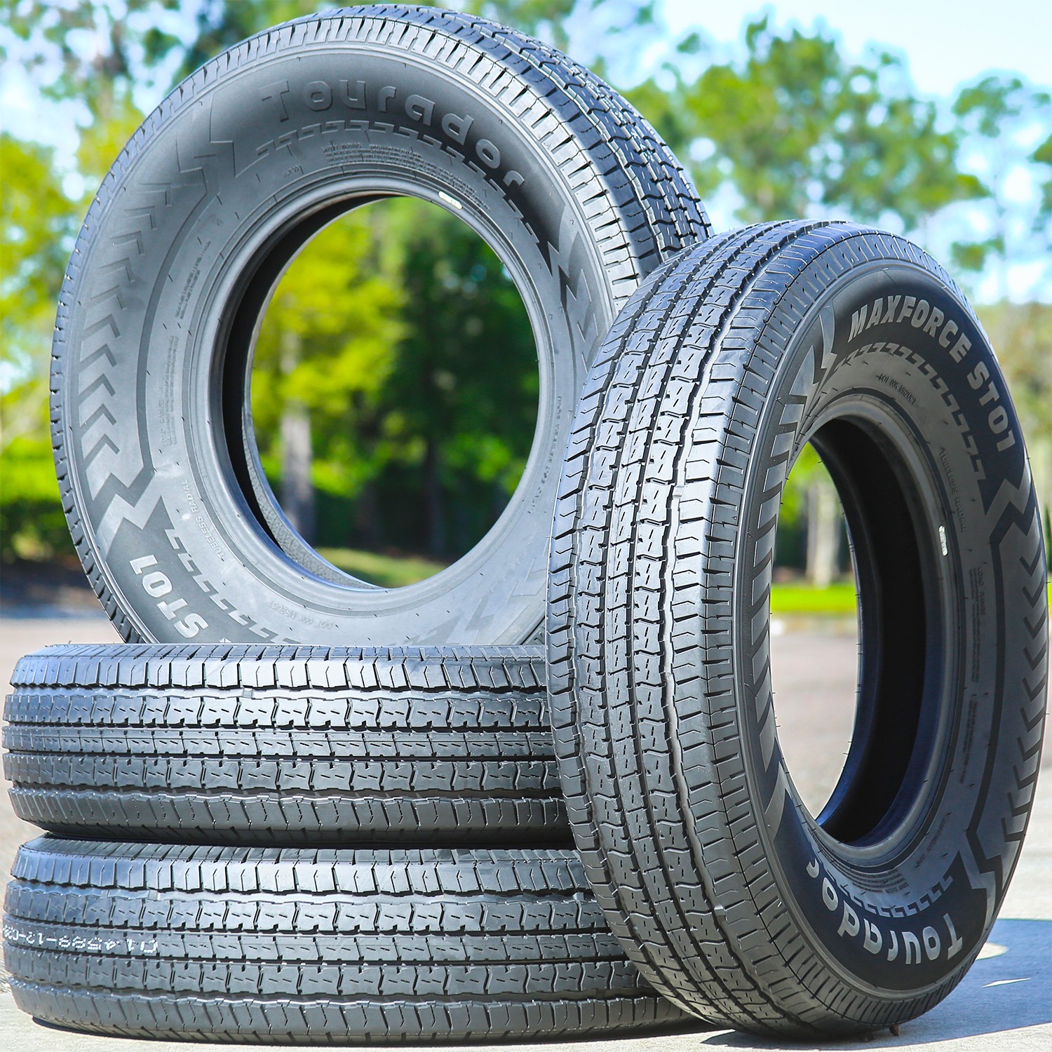 2 Tires Tourador MaxForce ST01 Semi-Steel ST 205/75R14 Load D 8 Ply Trailer