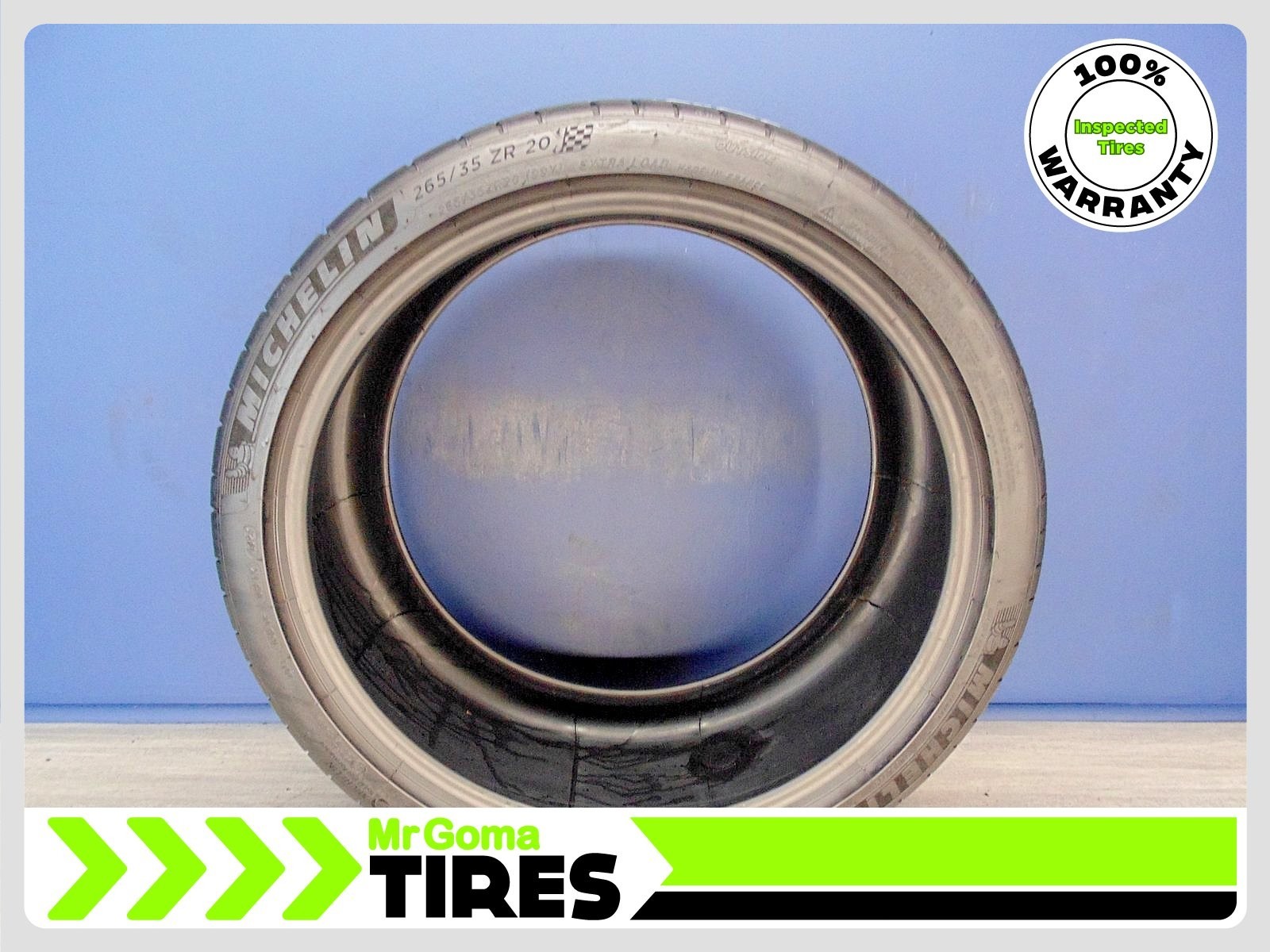 1 MICHELIN PILOT SPORT 4S NO PORSCHE XL 265/35ZR20 USED TIRE 7.3/32 TREAD 99Y