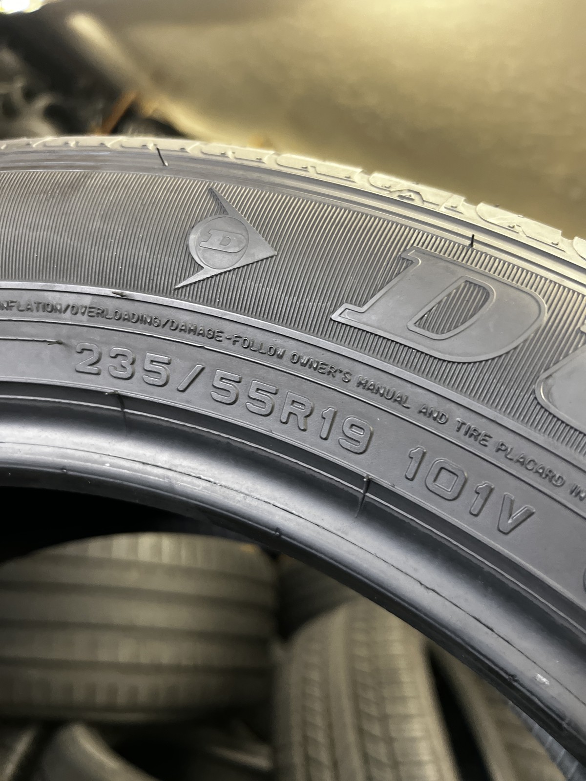 1 Tire Dunlop Grandtrek PT21 235/55R19 101V DOT.0124 7/32
