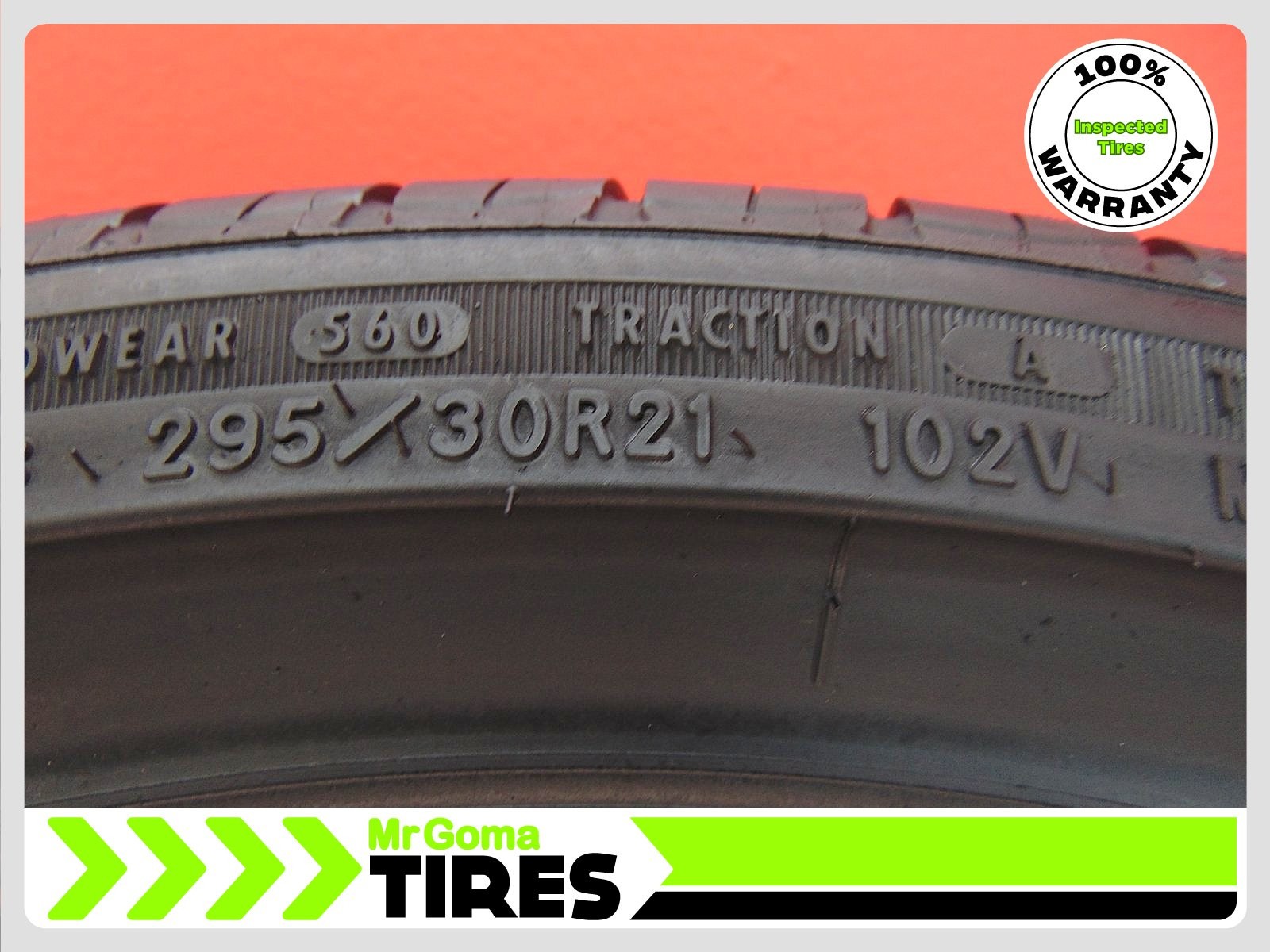 1 GOODYEAR EAGLE SPORT A/S TO XL 295/30R21 USED TIRE 7/32 TREAD TESLA 2953021