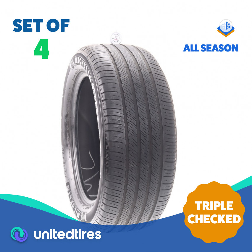 Set of (4) Used 275/50R20 Michelin Primacy Tour A/S MO 109H – 5.5-7.5/32 (19QC3)