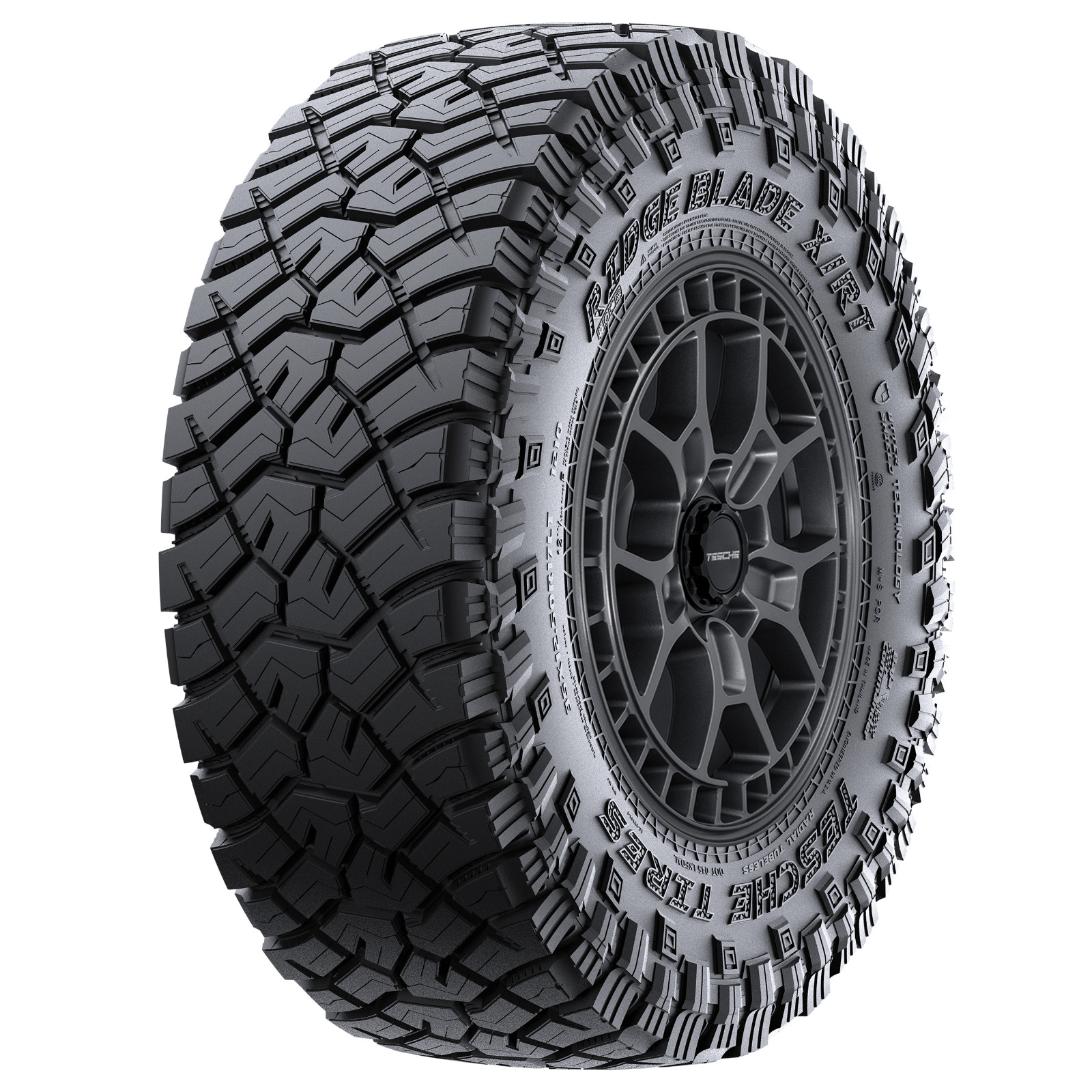 LT35X12.50R18 TESCHE RIDGE BLADE X / RT 121Q 12PLY LOAD F RBL 80PSI M+S
