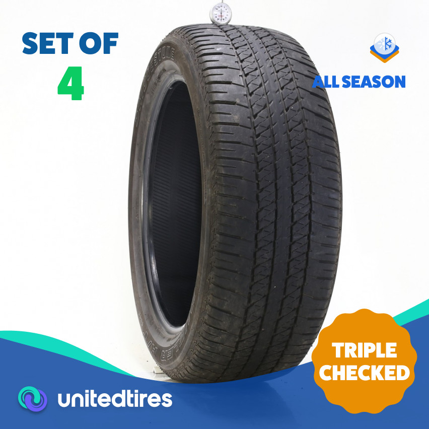 Set of (4) Used 275/50R22 Bridgestone Dueler H/T 684 II 111H – 6.5-7/32