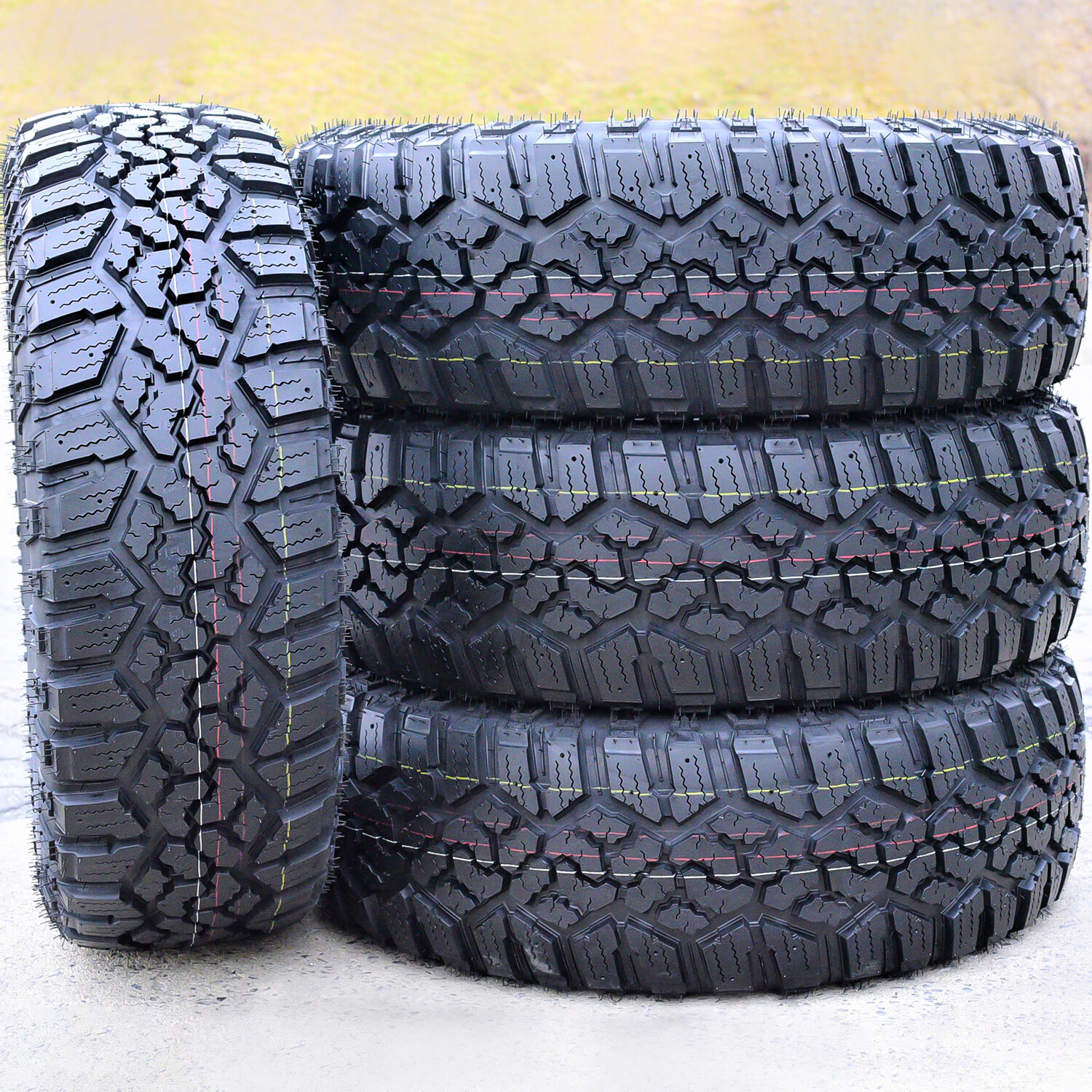 4 Tires Kanati Trail Hog A/T-4 LT 275/60R20 E 10 Ply (Studdable) AT All Terrain
