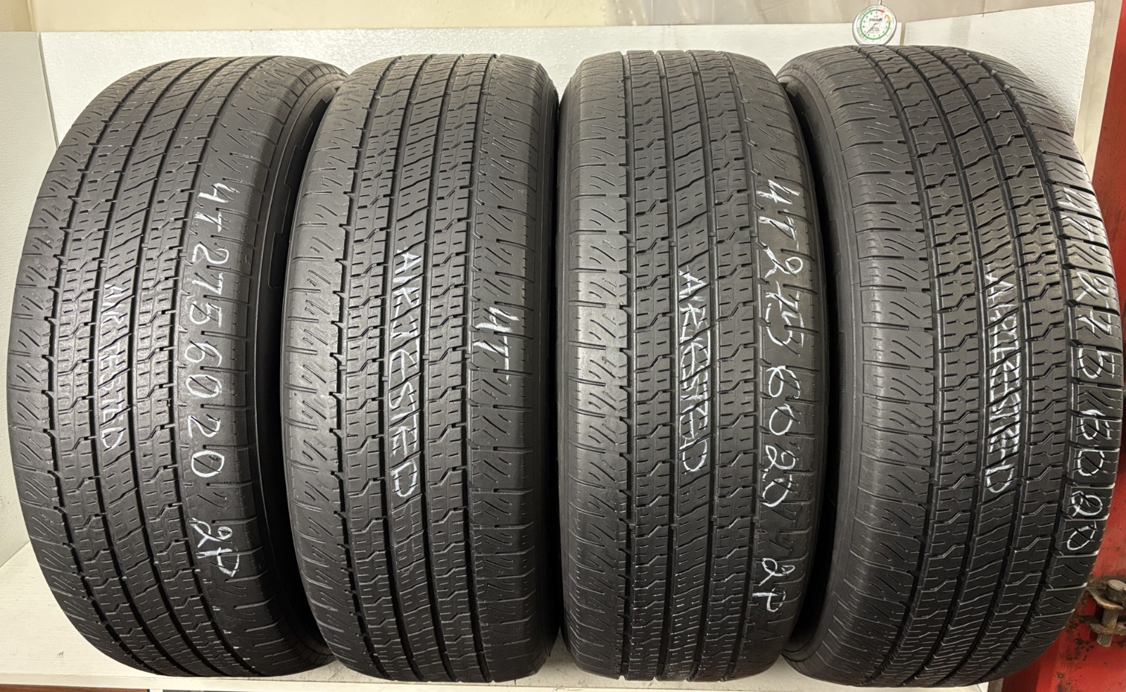 NO SHIPPING ONLY LOCAL PICK UP Set 4 Tires 275 60 20 Goodyear Wrangler Territory