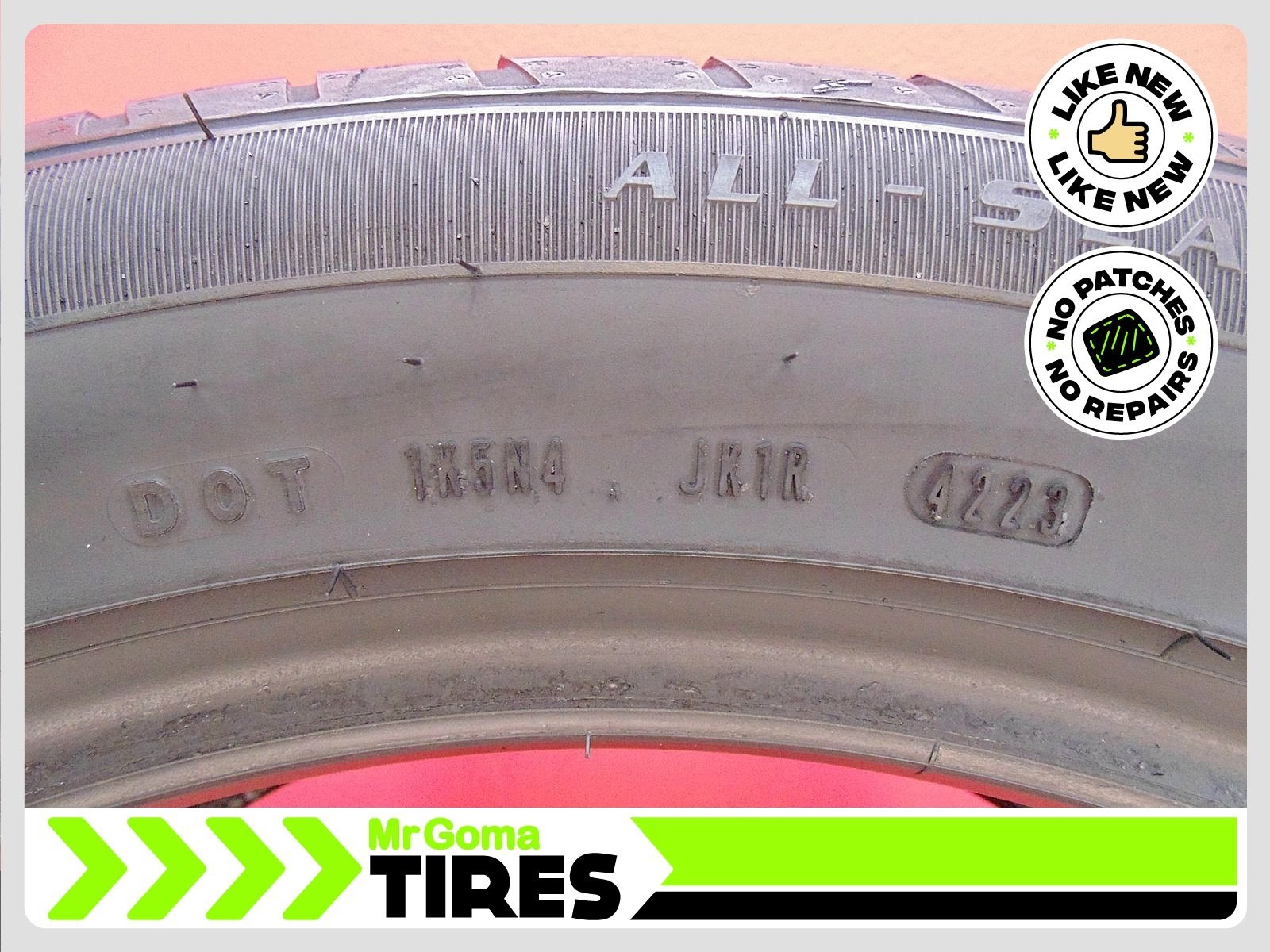 1 GOODYEAR EAGLE SPORT A/S AO AUDI XL 255/50R20 USED TIRE 9.0/32 TREAD LIKE NEW