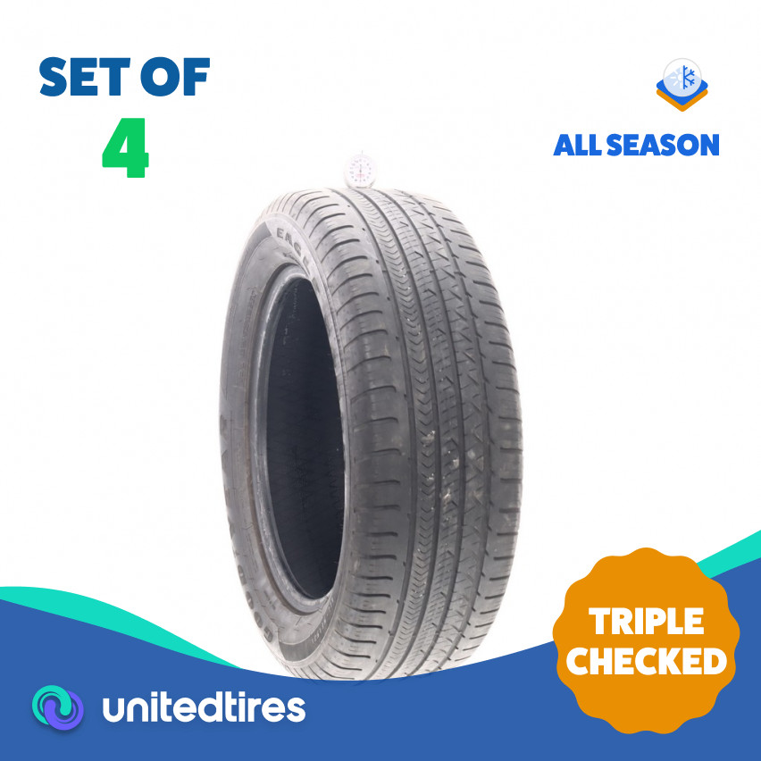 Set of (4) Used 235/55R18 Goodyear Eagle Sport AO 100H – 7-8.5/32 (17GCX)