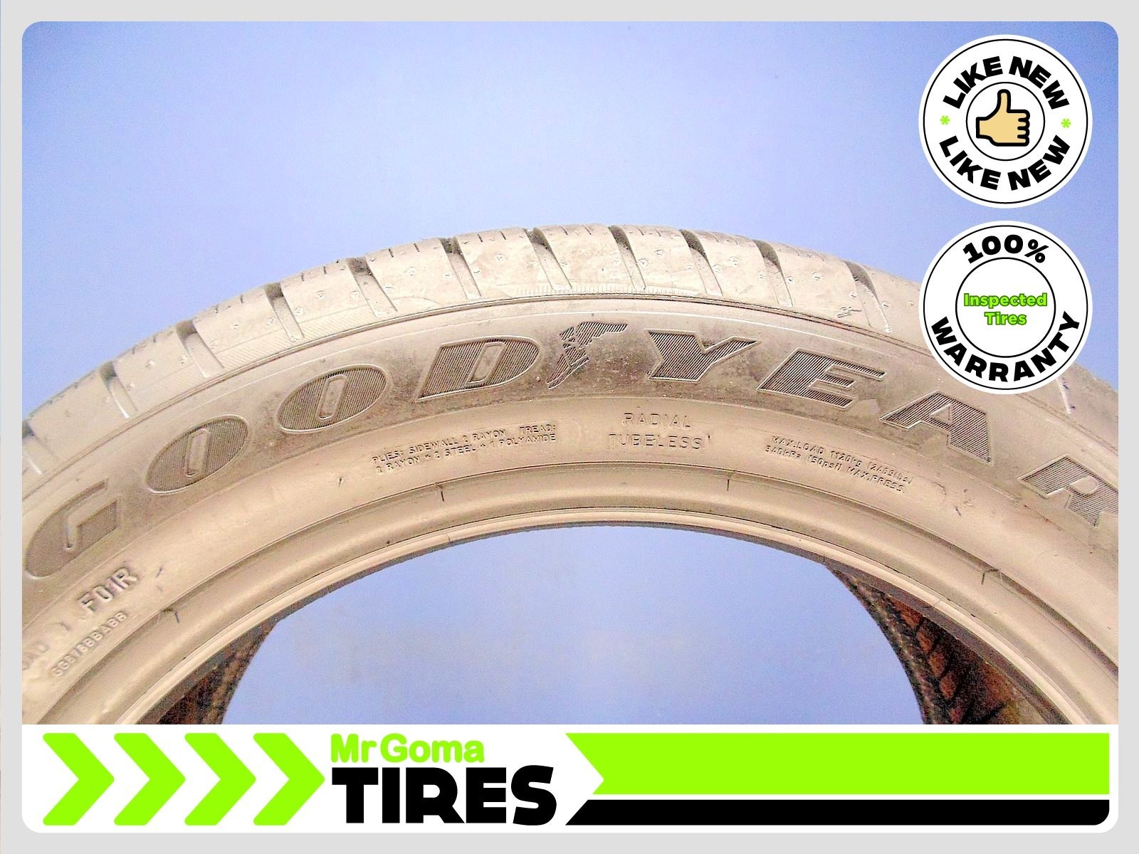 1 GOODYEAR EAGLE SPORT A/S RSC RFT XL 285/45R20 USED TIRE 9.9/32 TREAD RUN FLAT