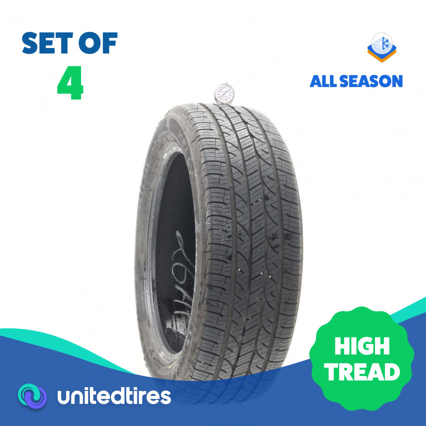 Set of (4) Used 225/55R19 Kelly Edge Touring Plus 99V – 8.5-9.5/32