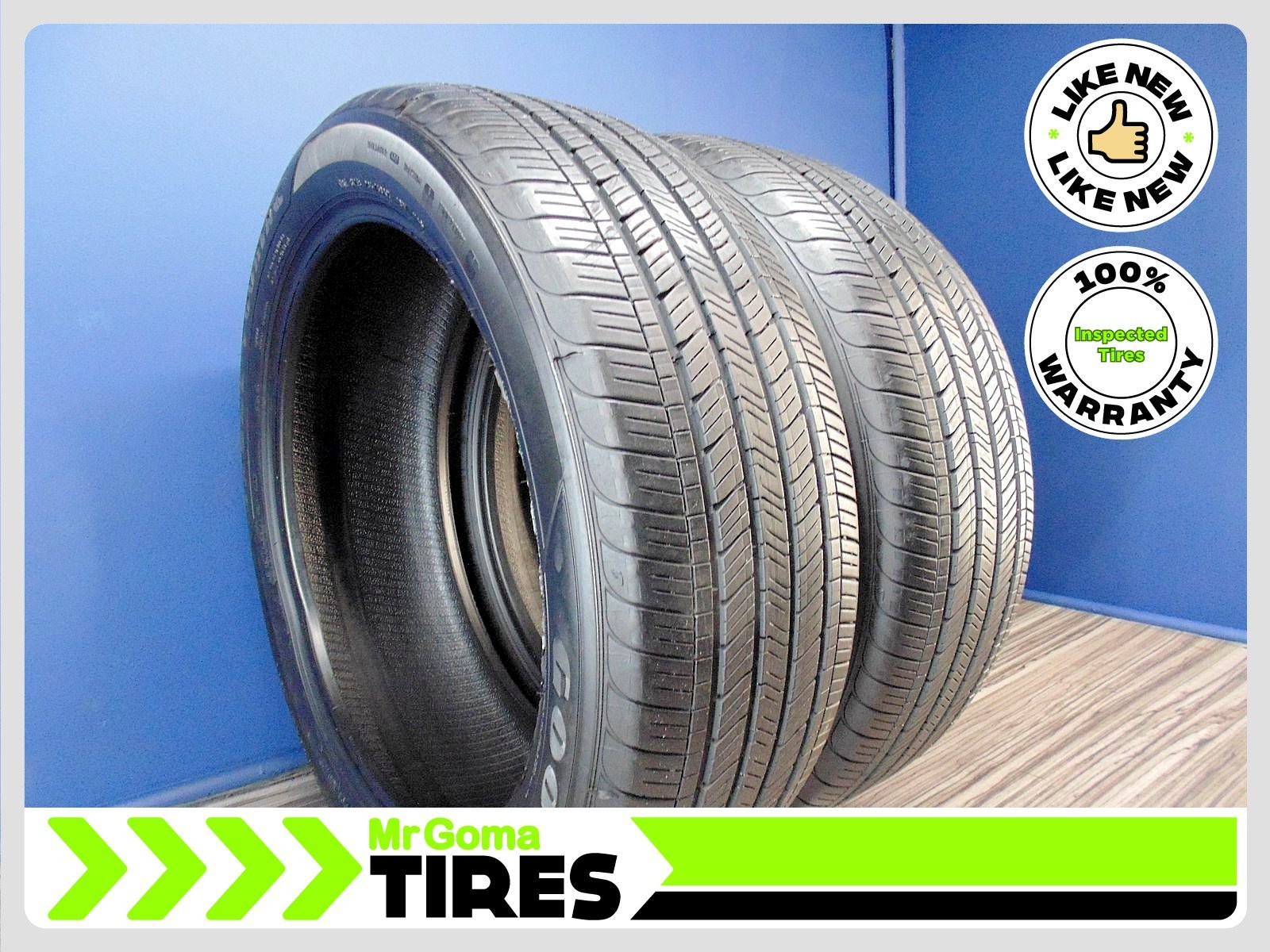 2 GOODYEAR EAGLE TOURING 235/50R21 USED TIRES 8.8/32 TREAD 235/50/21 2355021